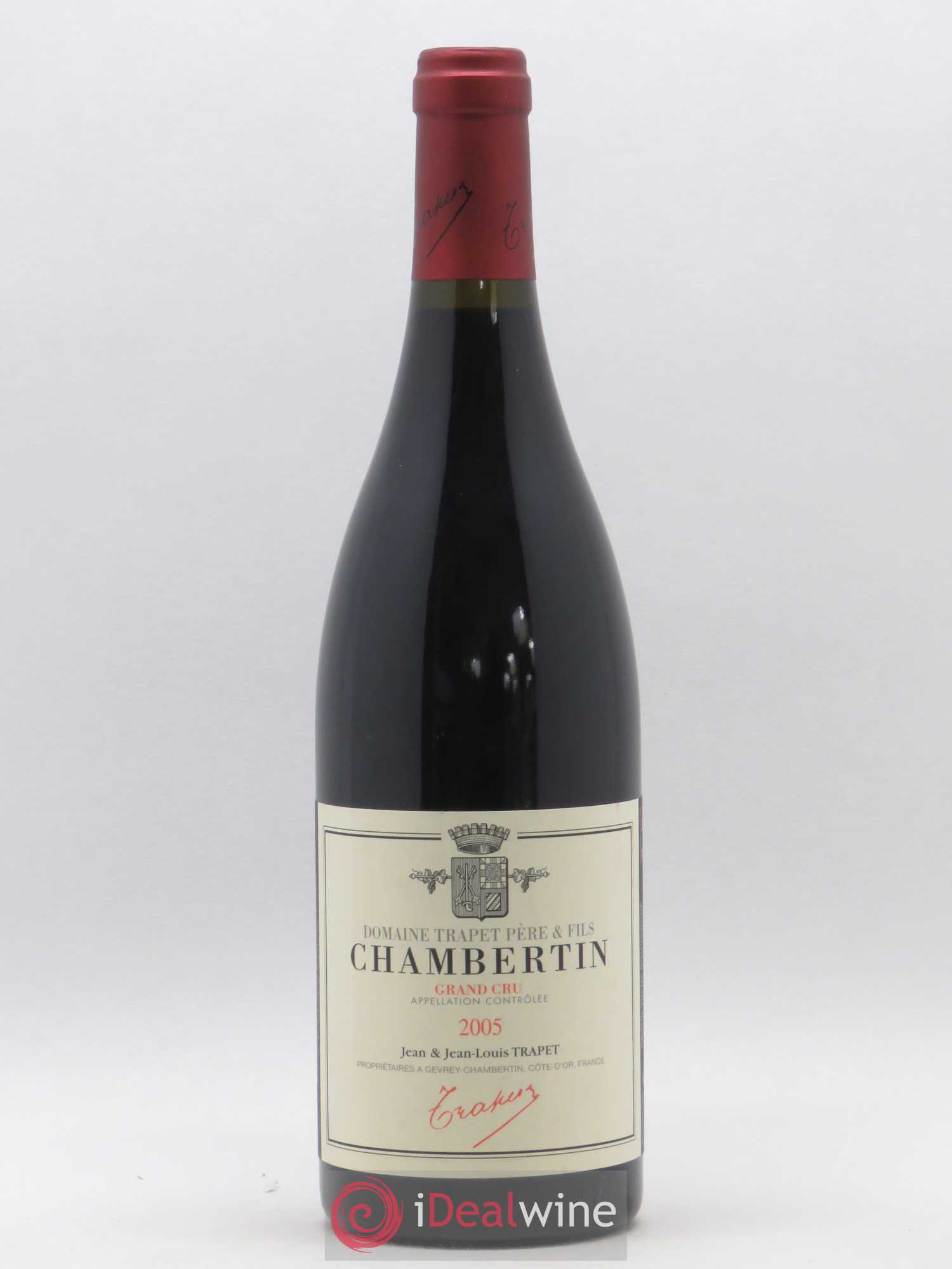 Chambertin Grand Cru Domaine Trapet 2005 - Lot de 1 bouteille - 0