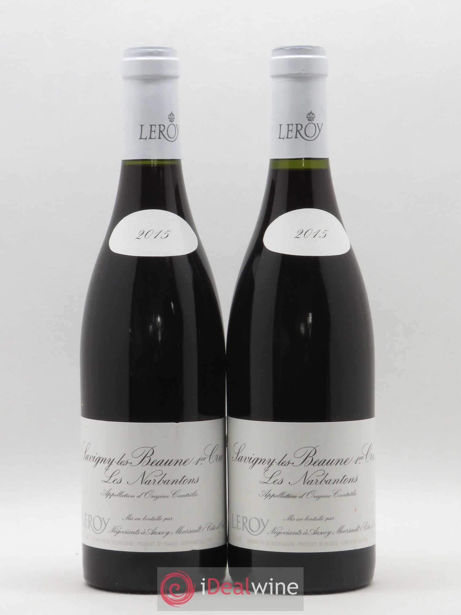 Savigny-lès-Beaune 1er Cru Les Narbantons Leroy SA 2015 - Lot de 2 bouteilles - 0