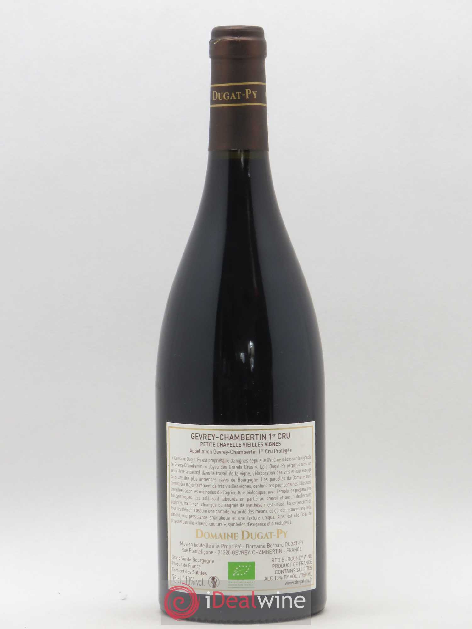 Gevrey-Chambertin 1er Cru Petite Chapelle Vieilles Vignes Dugat-Py 2016 - Lot de 1 bouteille - 1