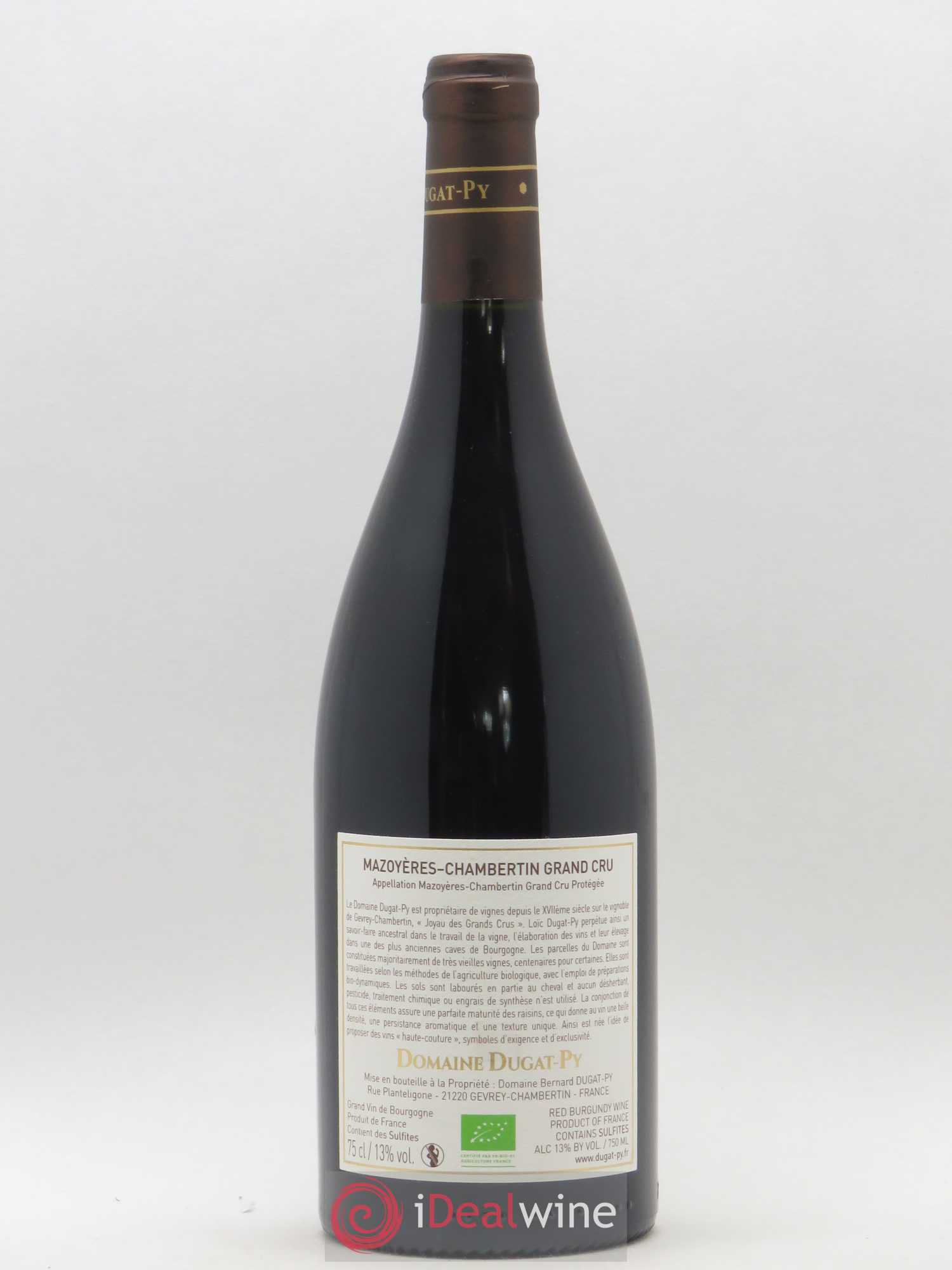 Mazoyères-Chambertin Grand Cru Dugat-Py 2016 - Lot de 1 bouteille - 1