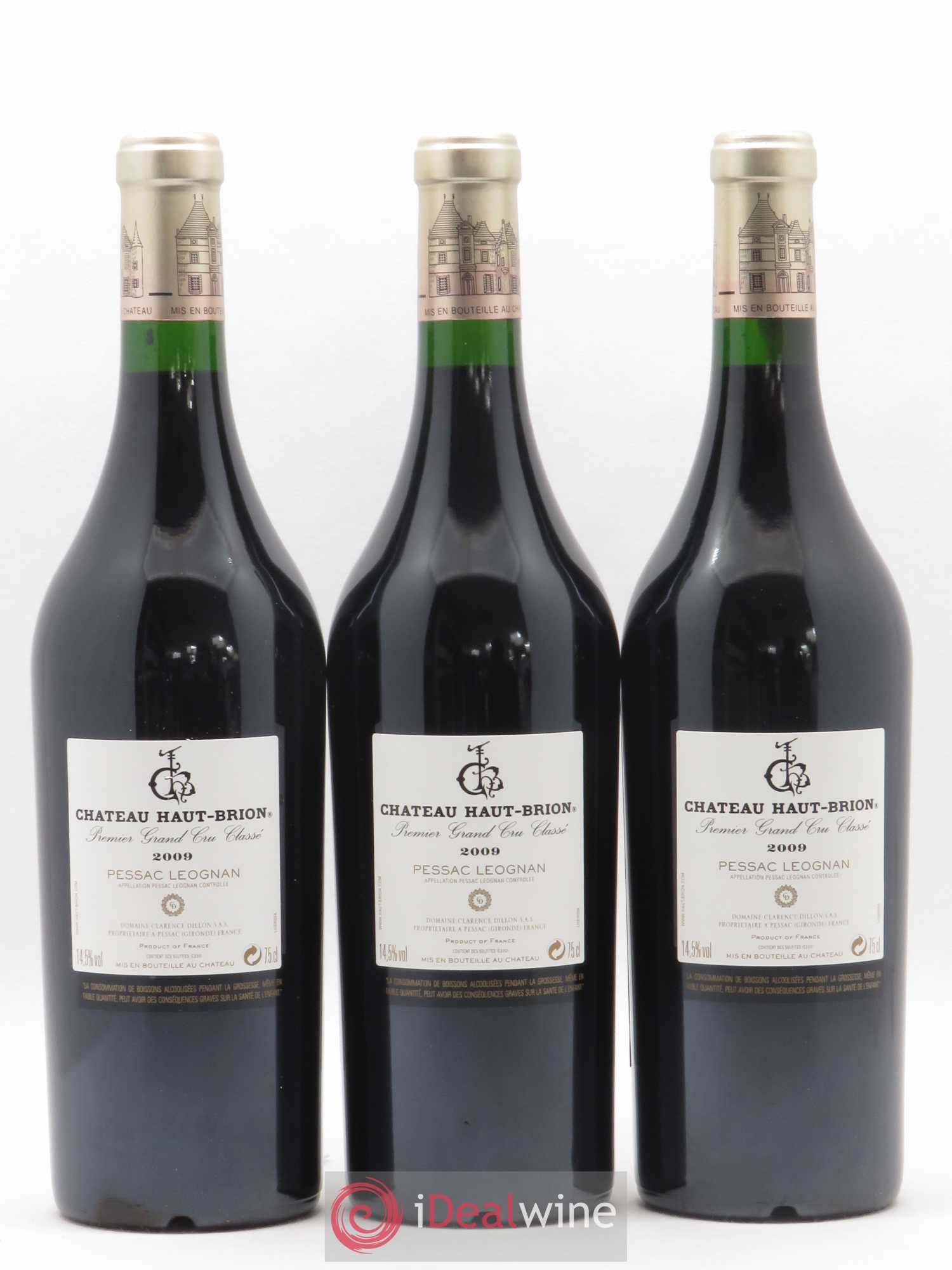 Château Haut Brion 1er Grand Cru Classé 2009 - Lot de 6 bouteilles - 2