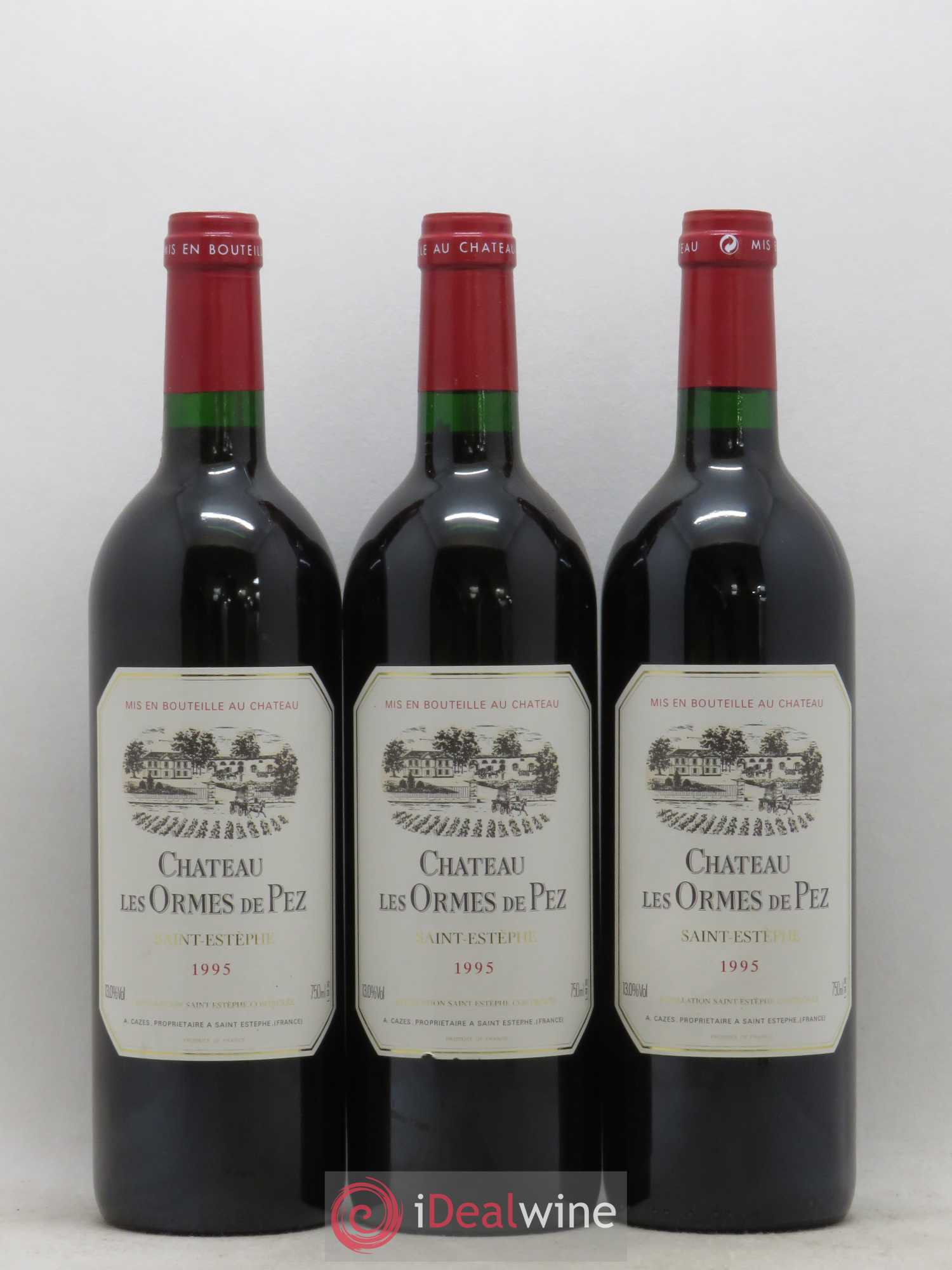 Château les Ormes de Pez 1995 - Lot de 3 bouteilles - 0