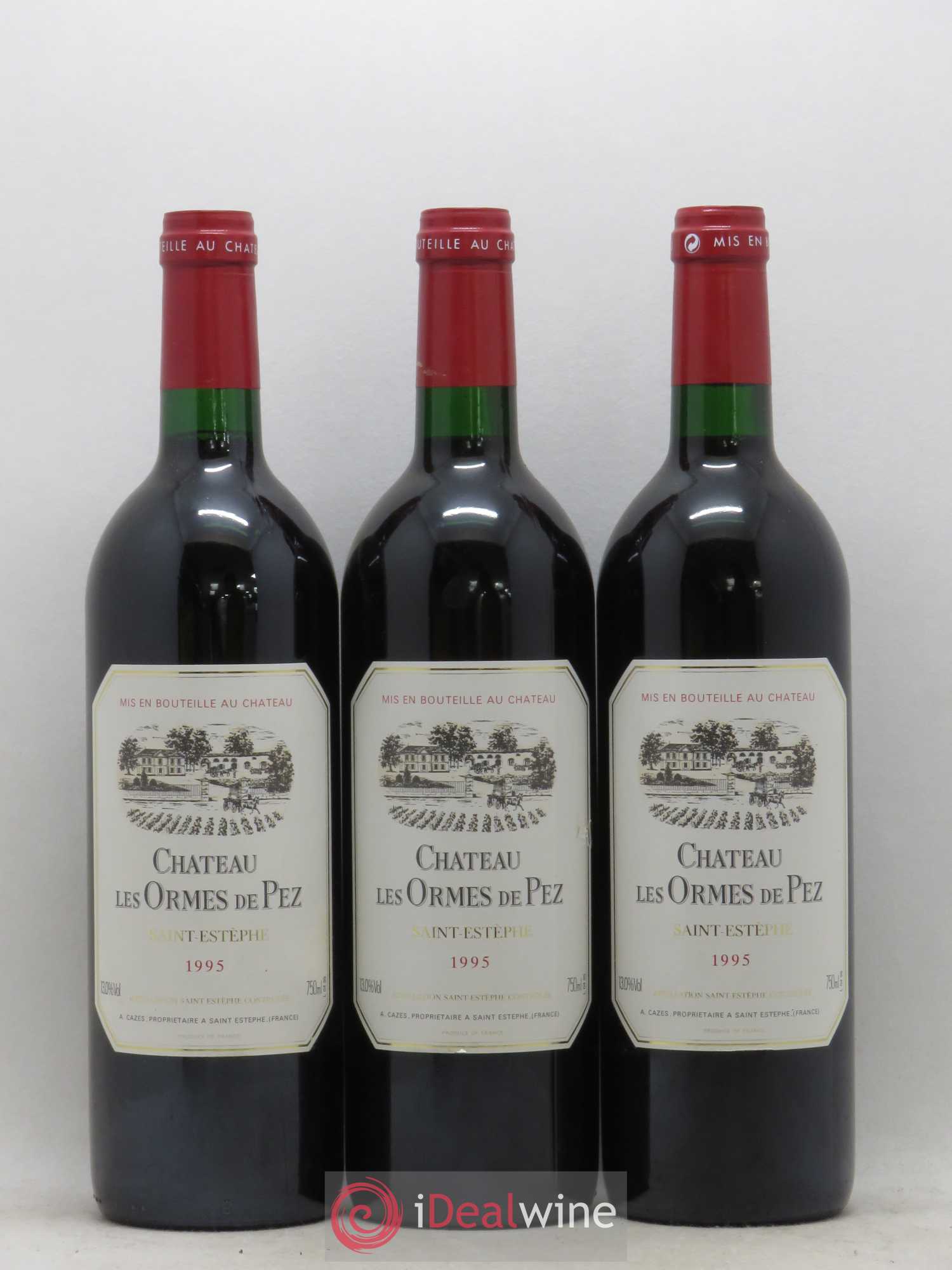 Château les Ormes de Pez 1995 - Lot de 3 bouteilles - 0