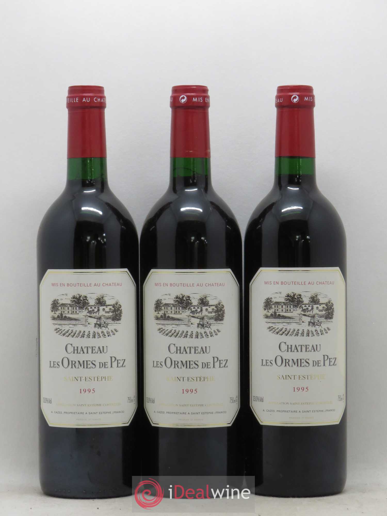 Château les Ormes de Pez 1995 - Lot de 3 bouteilles - 0