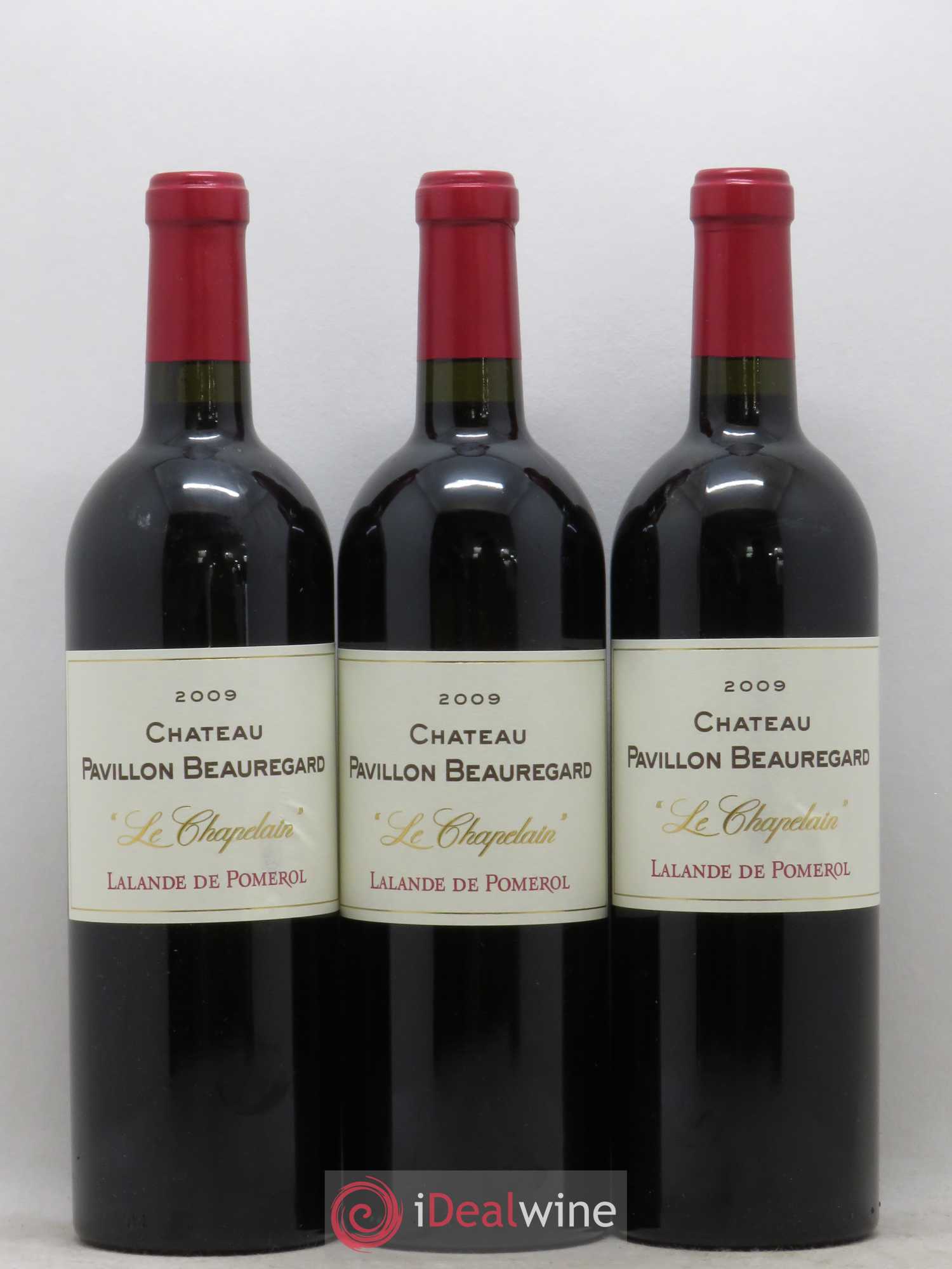 Lalande-de-Pomerol Château Pavillon Beauregard - Le Chapelain 2009 - Lot de 6 bouteilles - 1