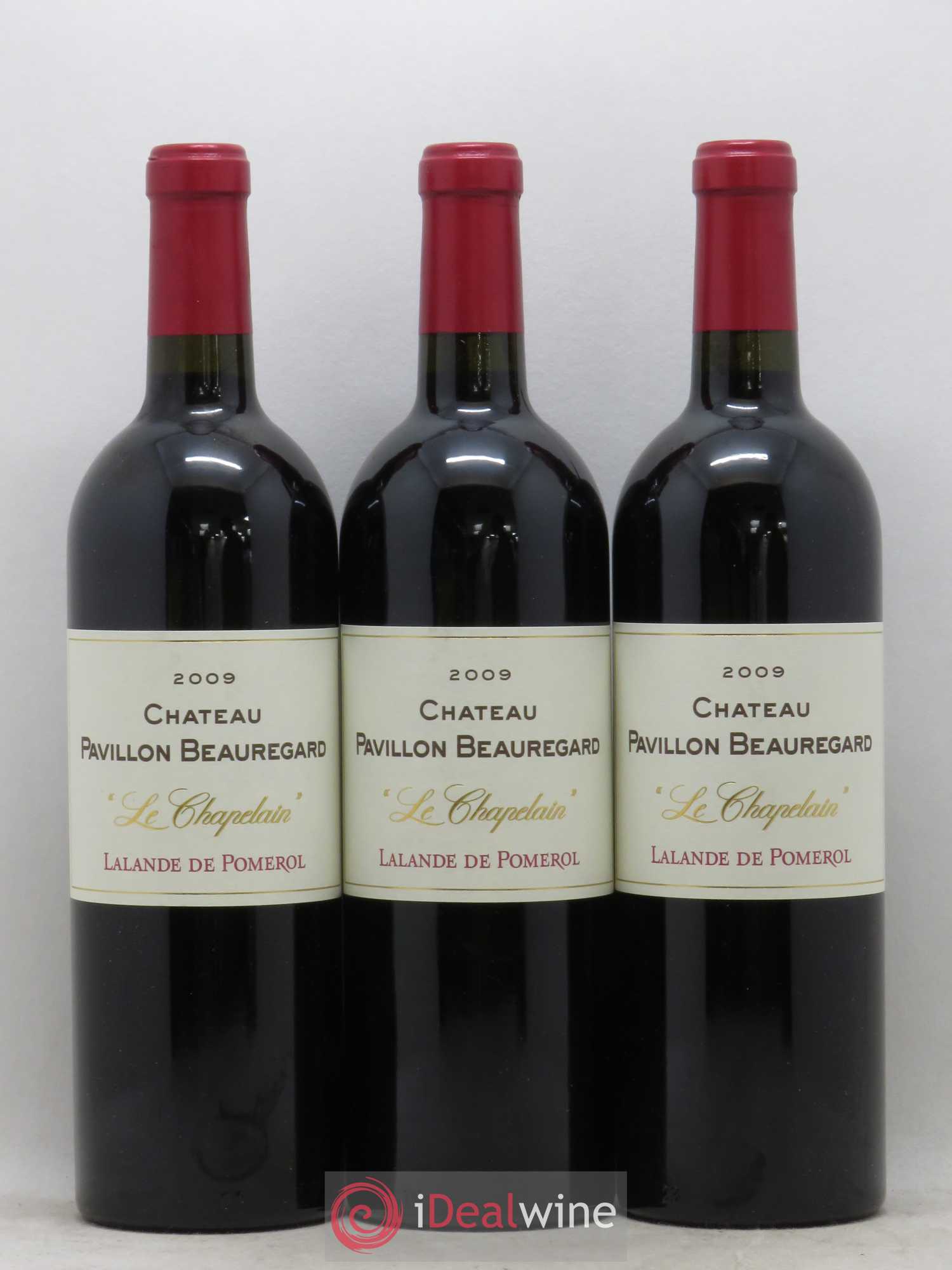 Pomerol Château Pavillon Beauregard 2009 - Lot de 3 bouteilles - 0
