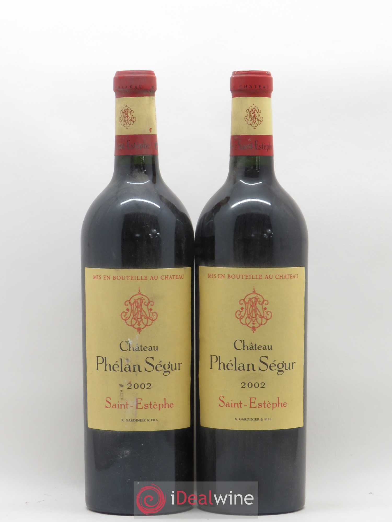 Château Phélan Ségur 2002 - Lot de 2 bouteilles - 0