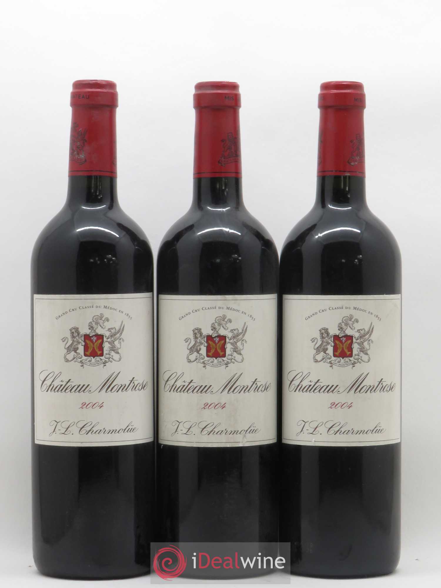 Château Montrose 2ème Grand Cru Classé 2004 - Lot de 3 bouteilles - 0