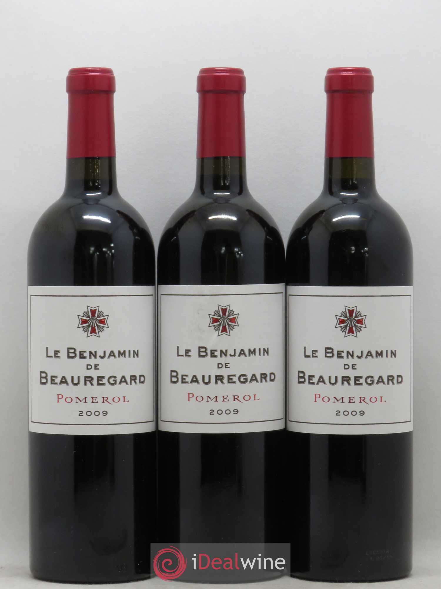 Pomerol Benjamin de Beauregard 2009 - Lot de 3 bouteilles - 0