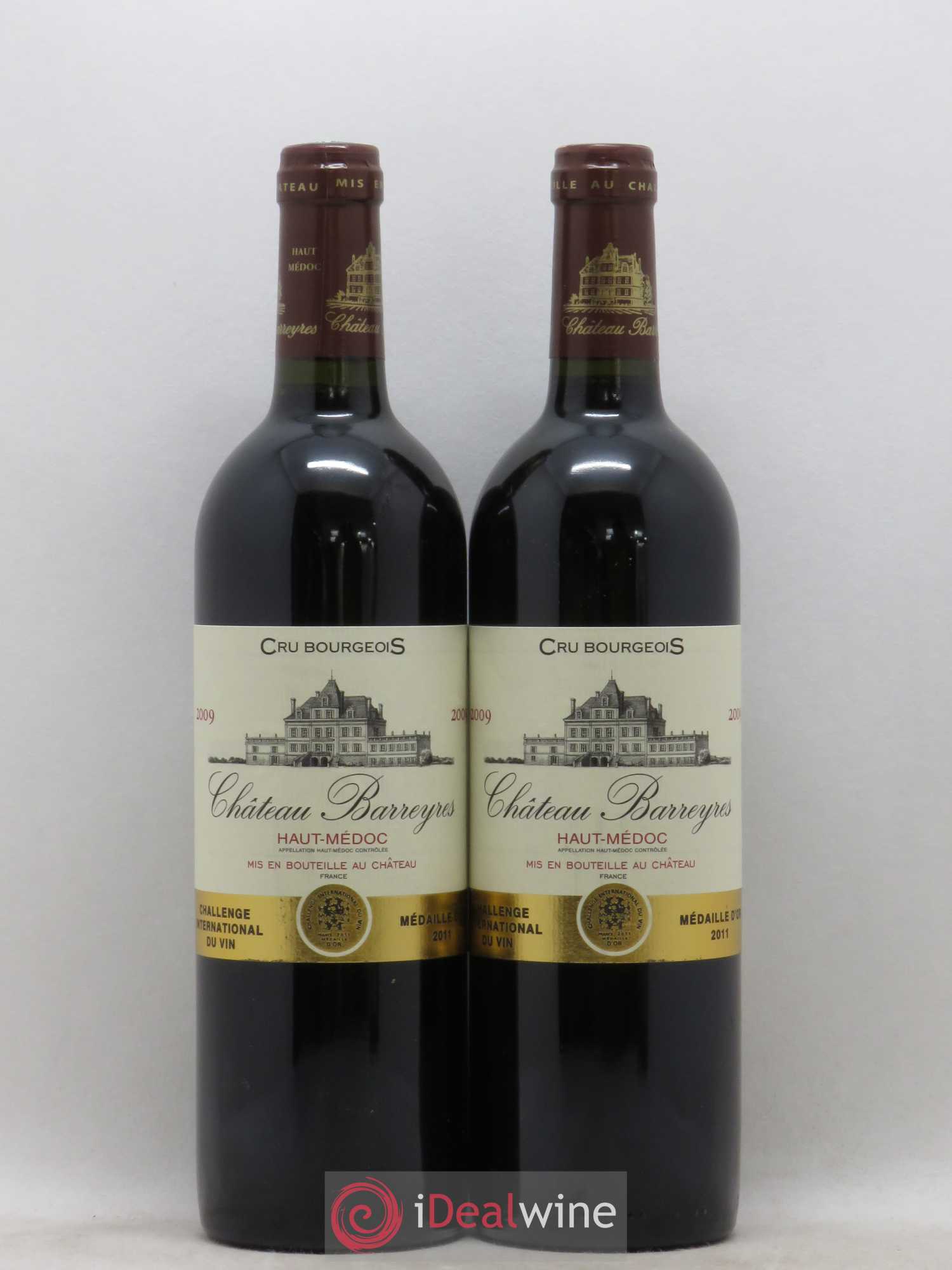 Château Barreyres Cru Bourgeois 2009 - Lot de 2 bouteilles - 0