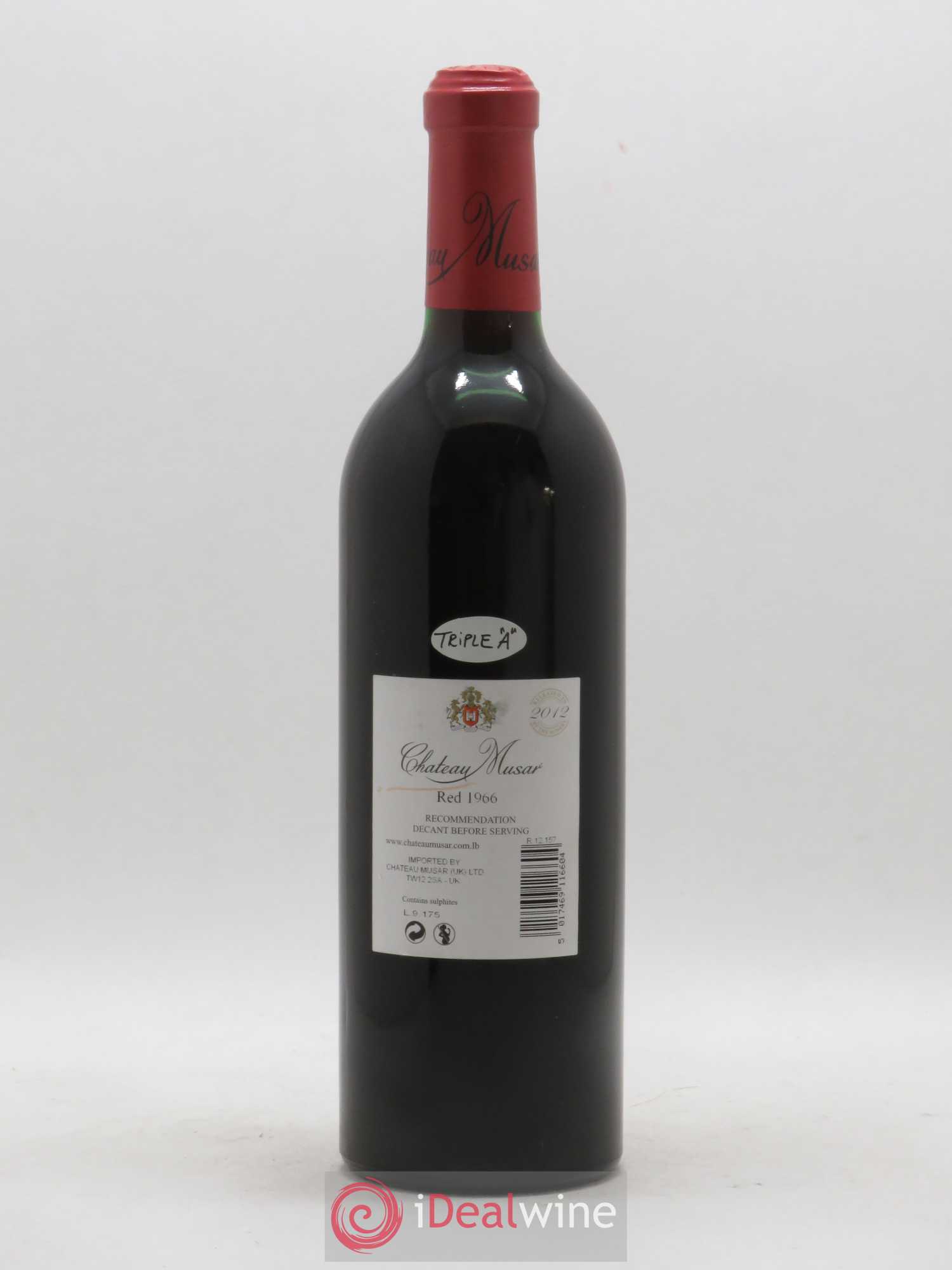 Château Musar Serge Hochar 1966 - Lot de 1 bouteille - 1
