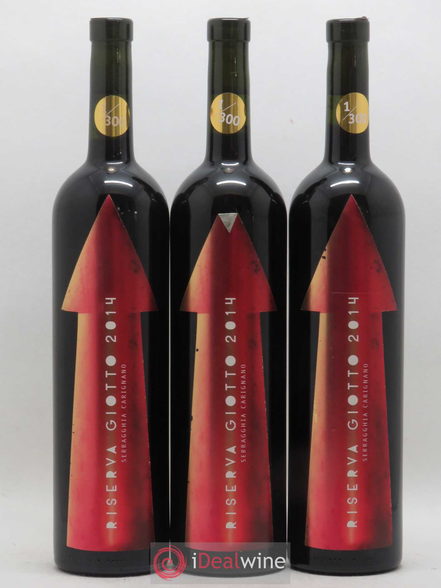 Italie IGP Terre Siciliane Serragghia Carignano Riserva Giotto Bini 2014 - Posten von 3 Flaschen - 0