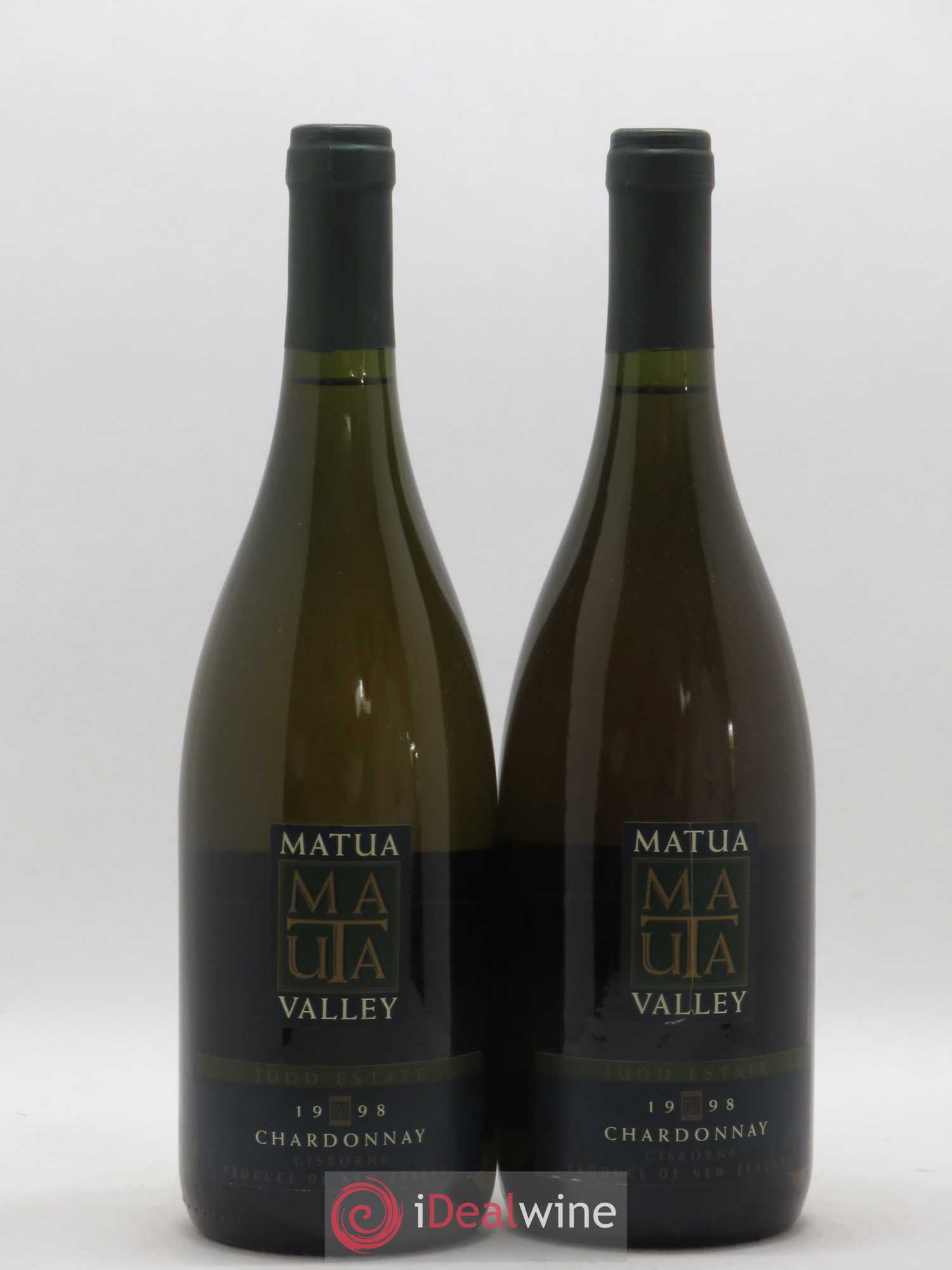 Nouvelle Zélande Matua Valley Chardonnay Juddestate 1998 - Posten von 2 Flaschen - 0