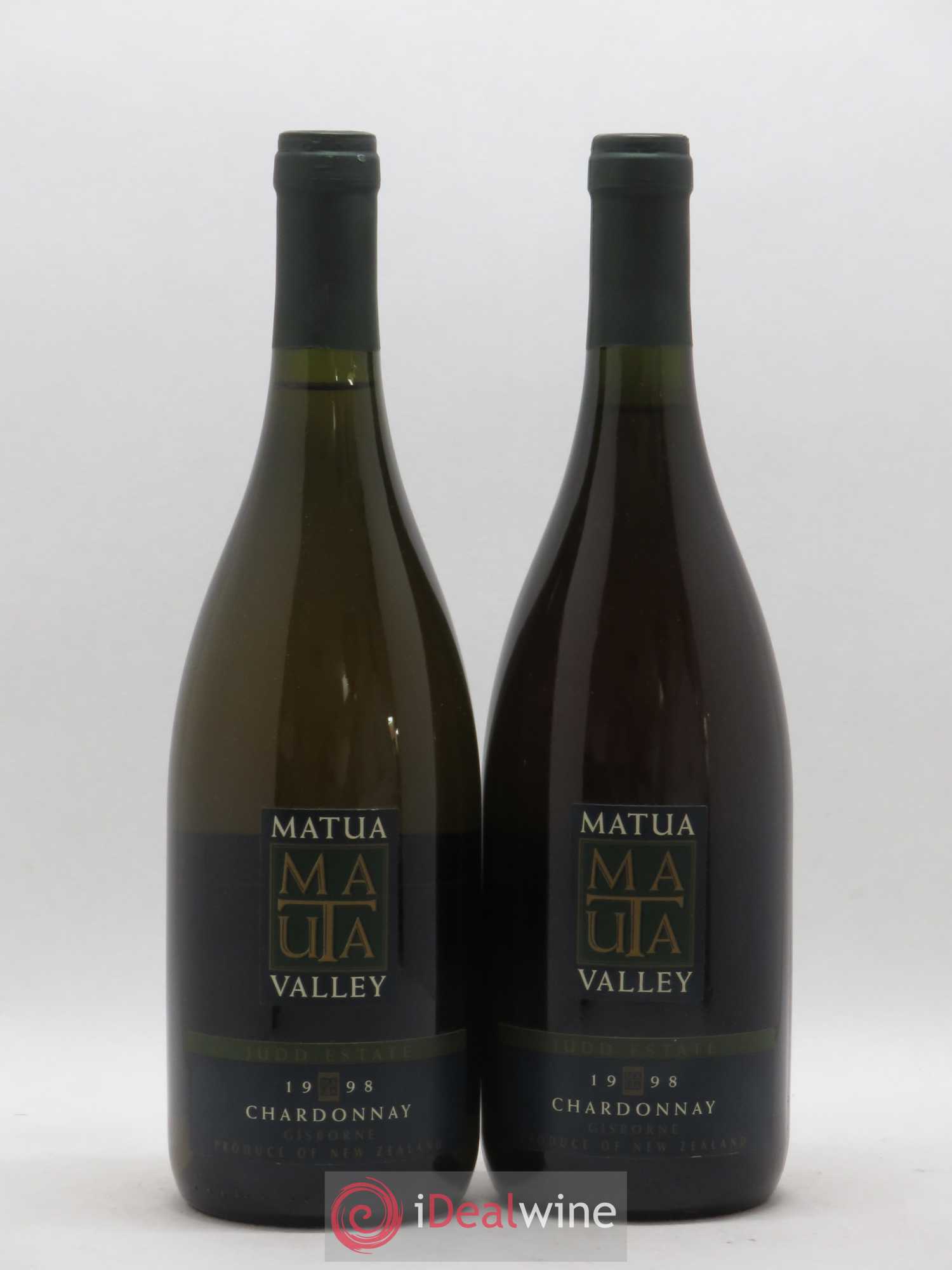 Nouvelle Zélande Matua Valley Chardonnay Juddestate 1998 - Posten von 2 Flaschen - 0