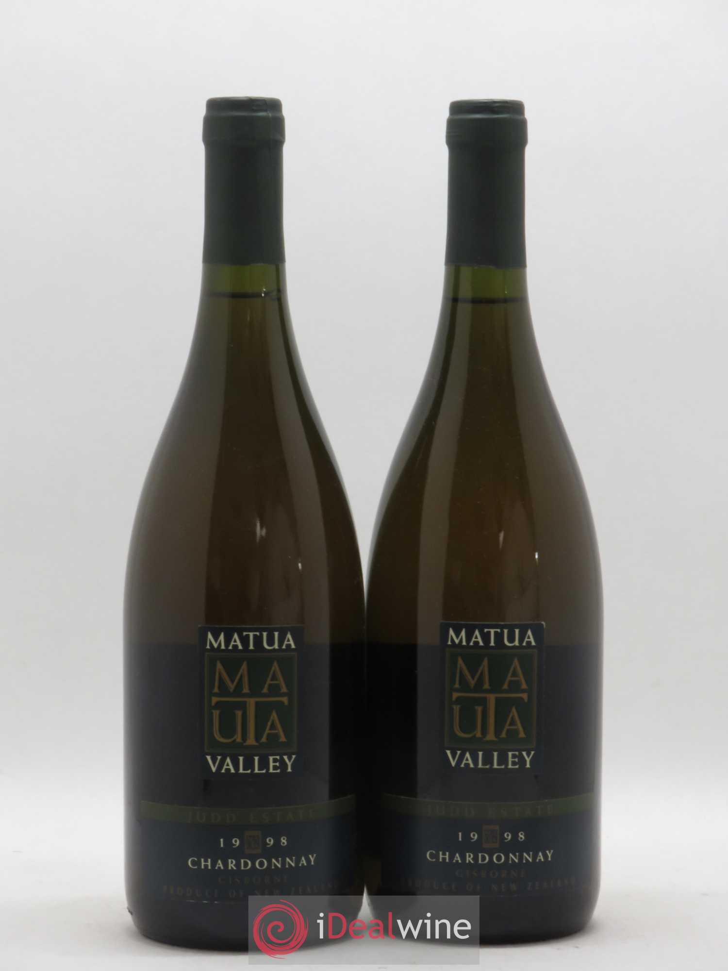 Nouvelle Zélande Matua Valley Chardonnay Juddestate 1998 - Posten von 2 Flaschen - 0