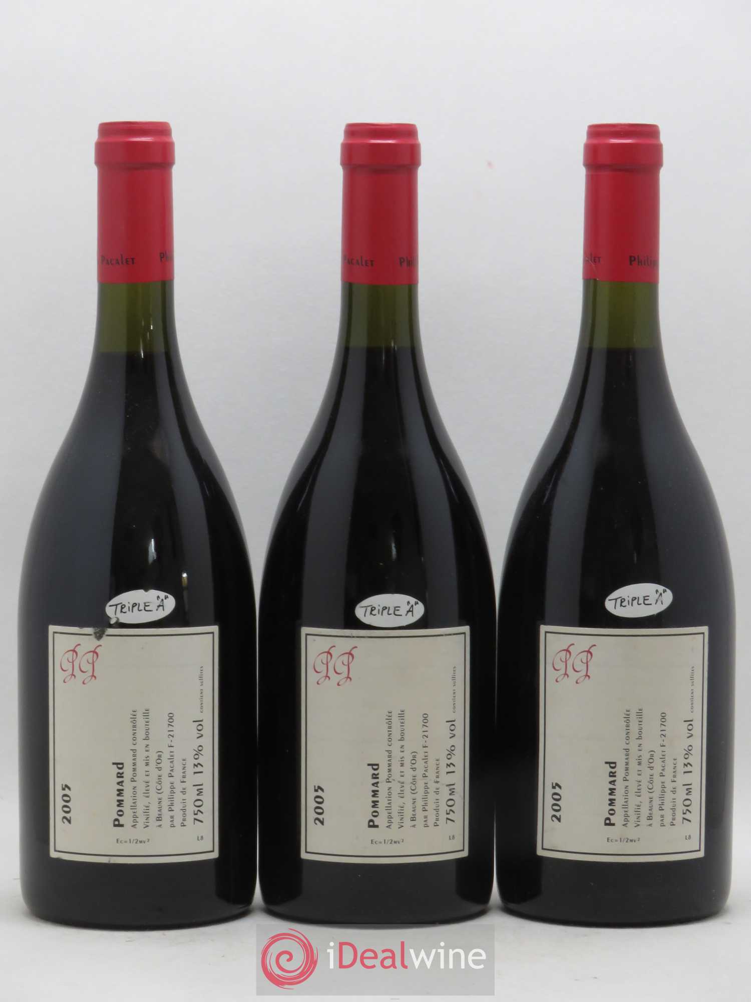 Pommard Philippe Pacalet 2005 - Lot de 3 bouteilles - 1