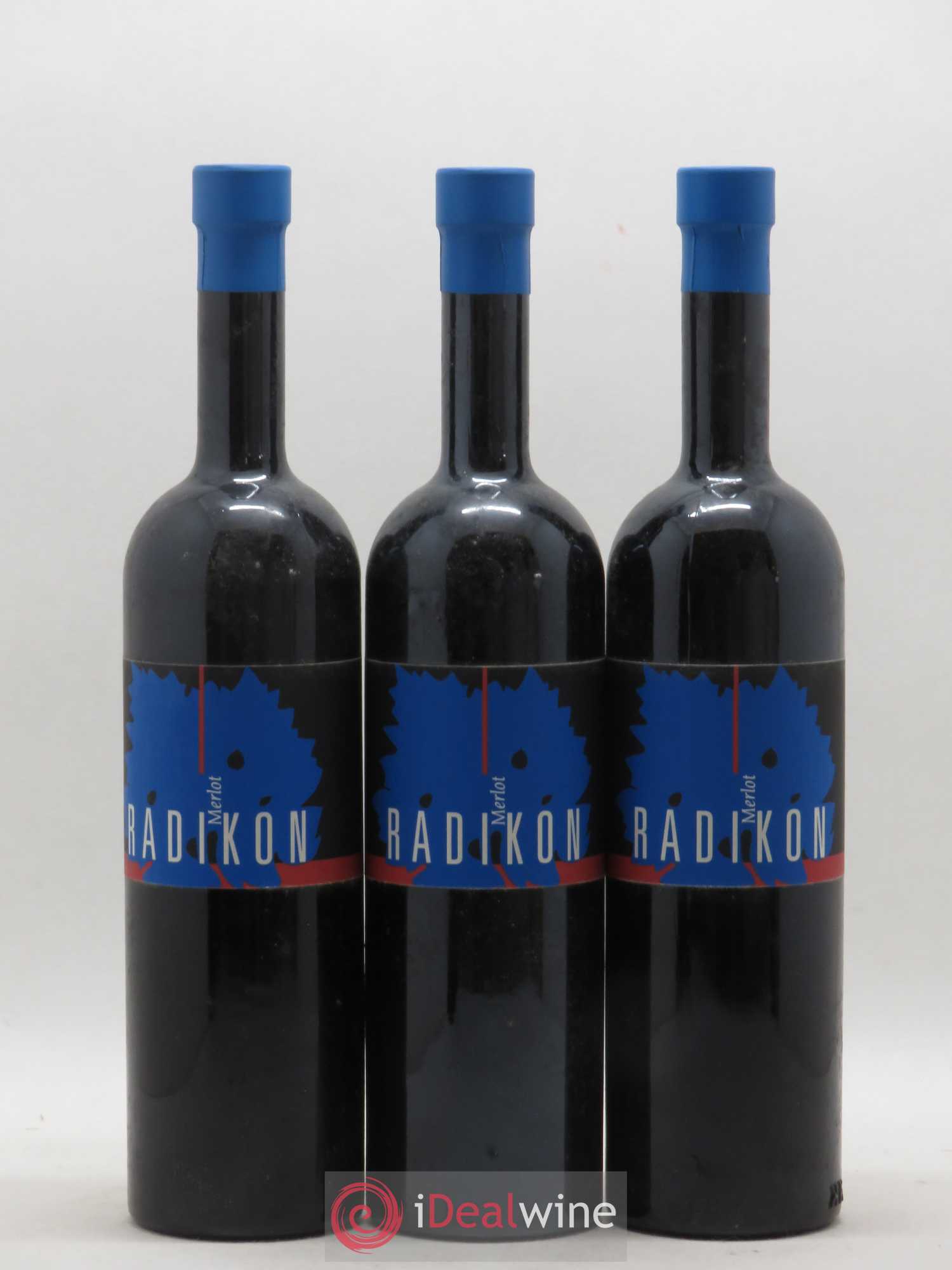 IGT Venezia Giulia Merlot Radikon 50cl 1999 - Lot de 3 bouteilles - 0