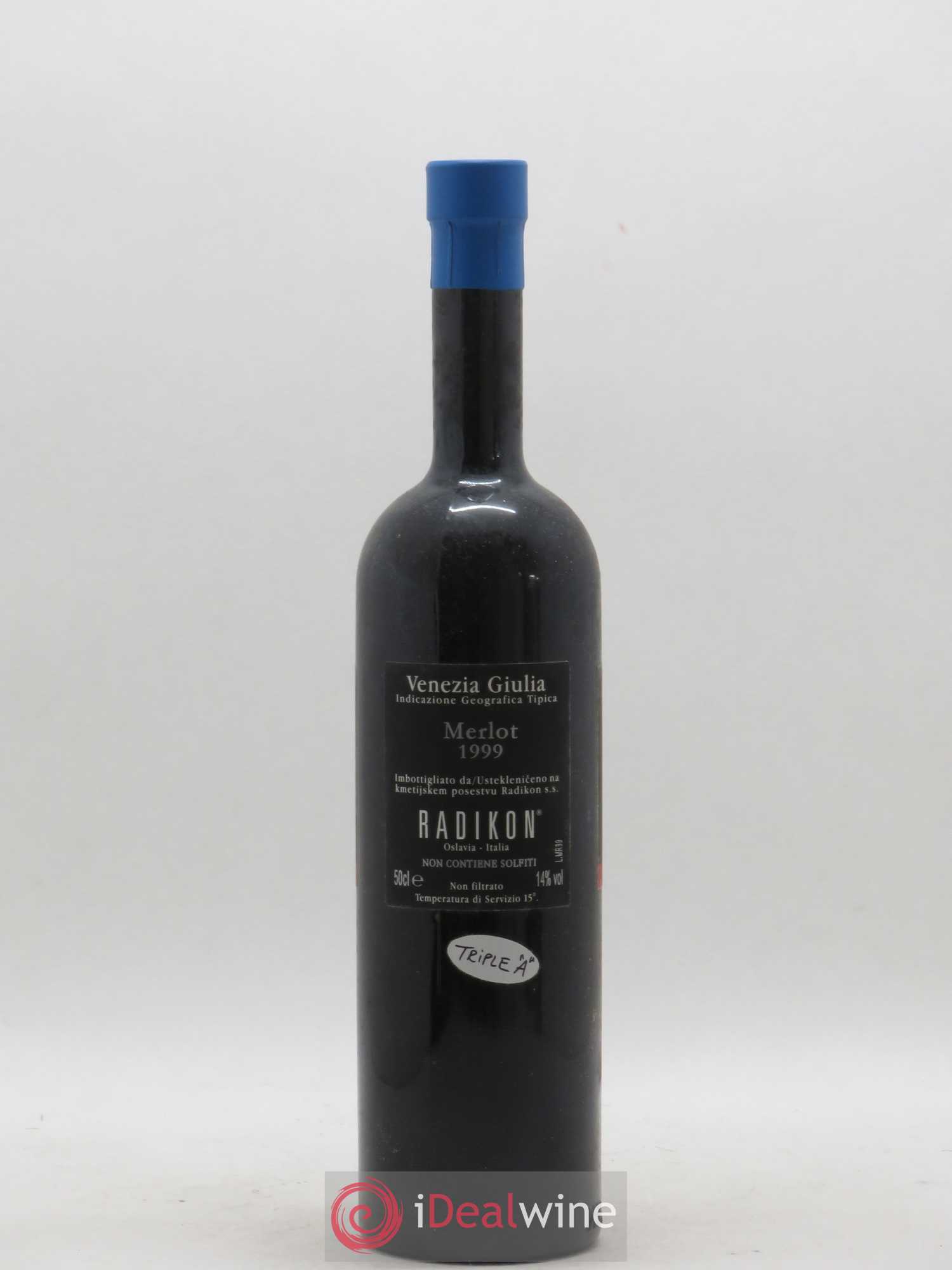 IGT Venezia Giulia Merlot Radikon 50cl 1999 - Lot de 1 bouteille - 1