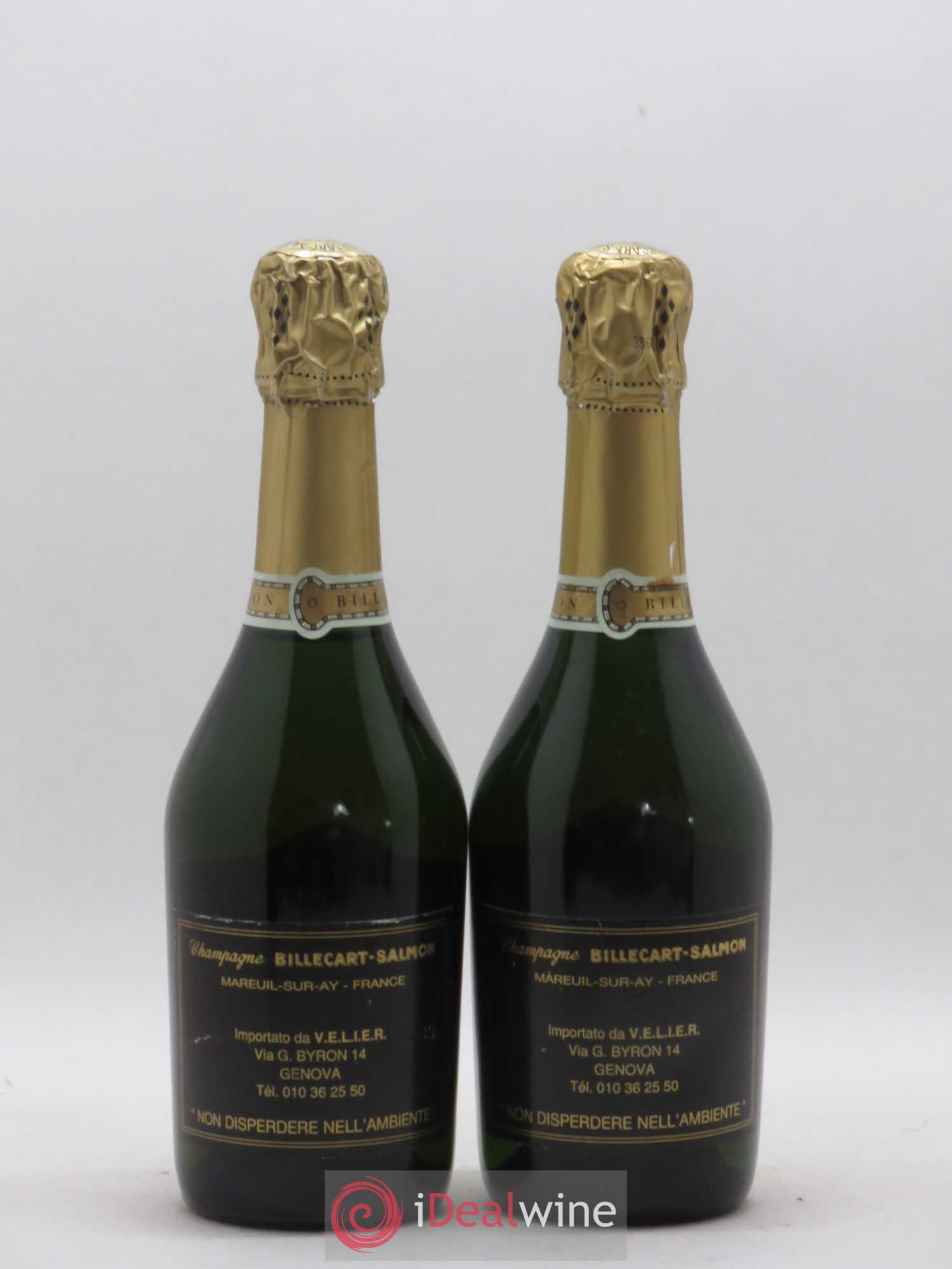 Brut Nicolas François Billecart Billecart-Salmon 1986 - Lot de 2 demi bouteilles - 1