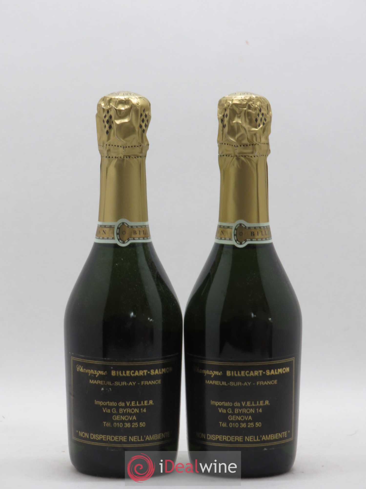 Brut Nicolas François Billecart Billecart-Salmon 1986 - Lot of 2 half-bottles - 1