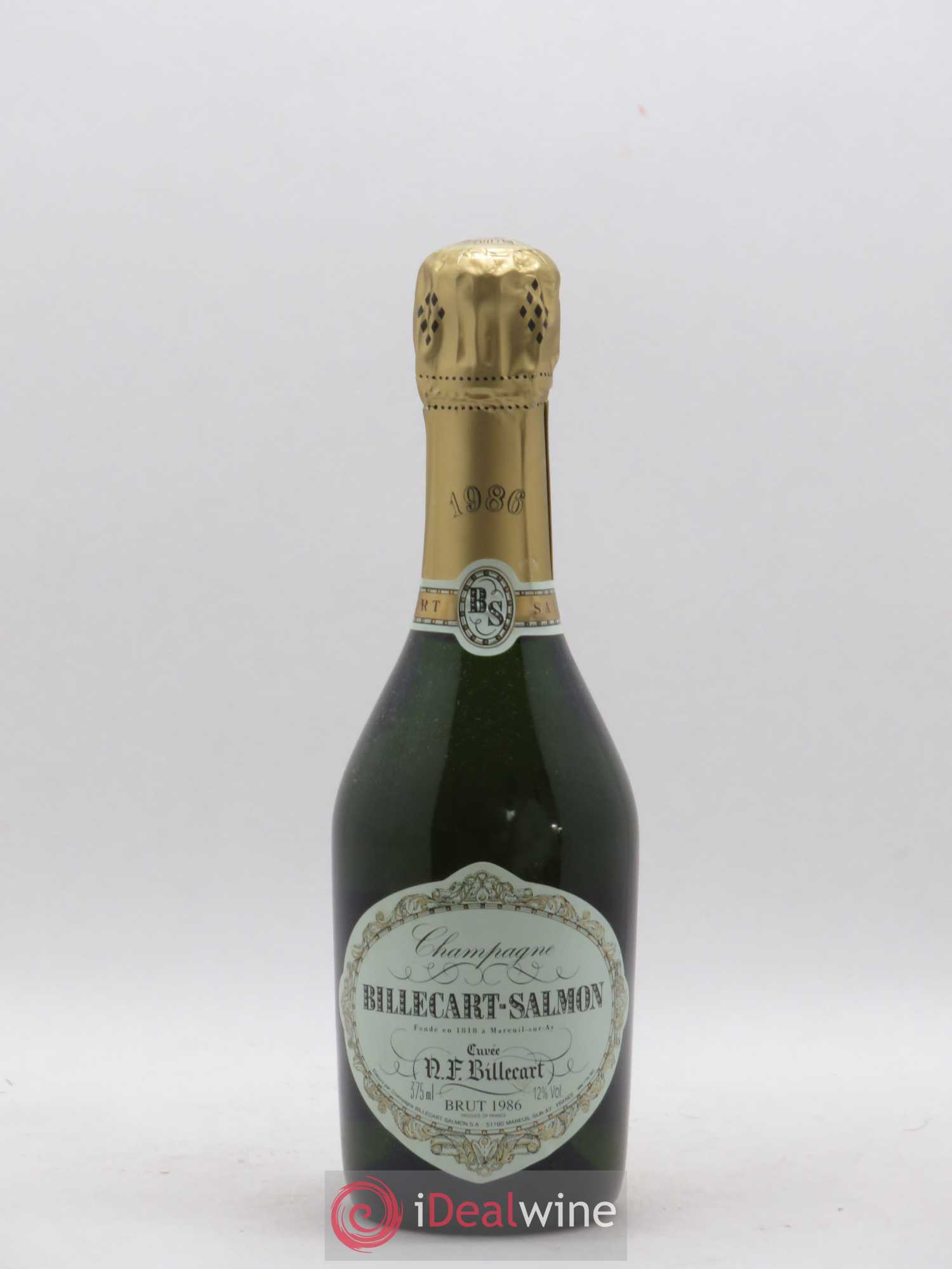 Brut Nicolas François Billecart Billecart-Salmon 1986 - Lot de 1 demi bouteille - 0