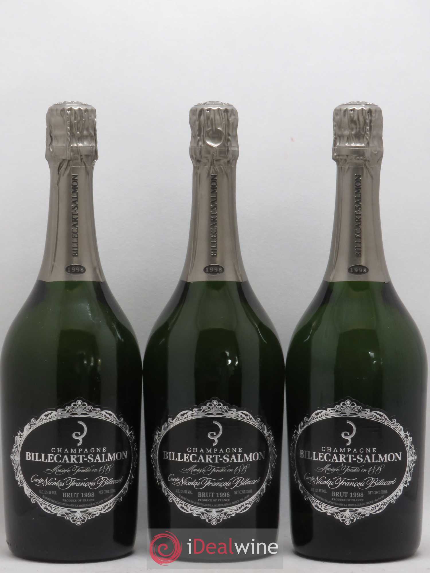 Brut Nicolas François Billecart Billecart-Salmon 1998 - Lot de 6 bouteilles - 1