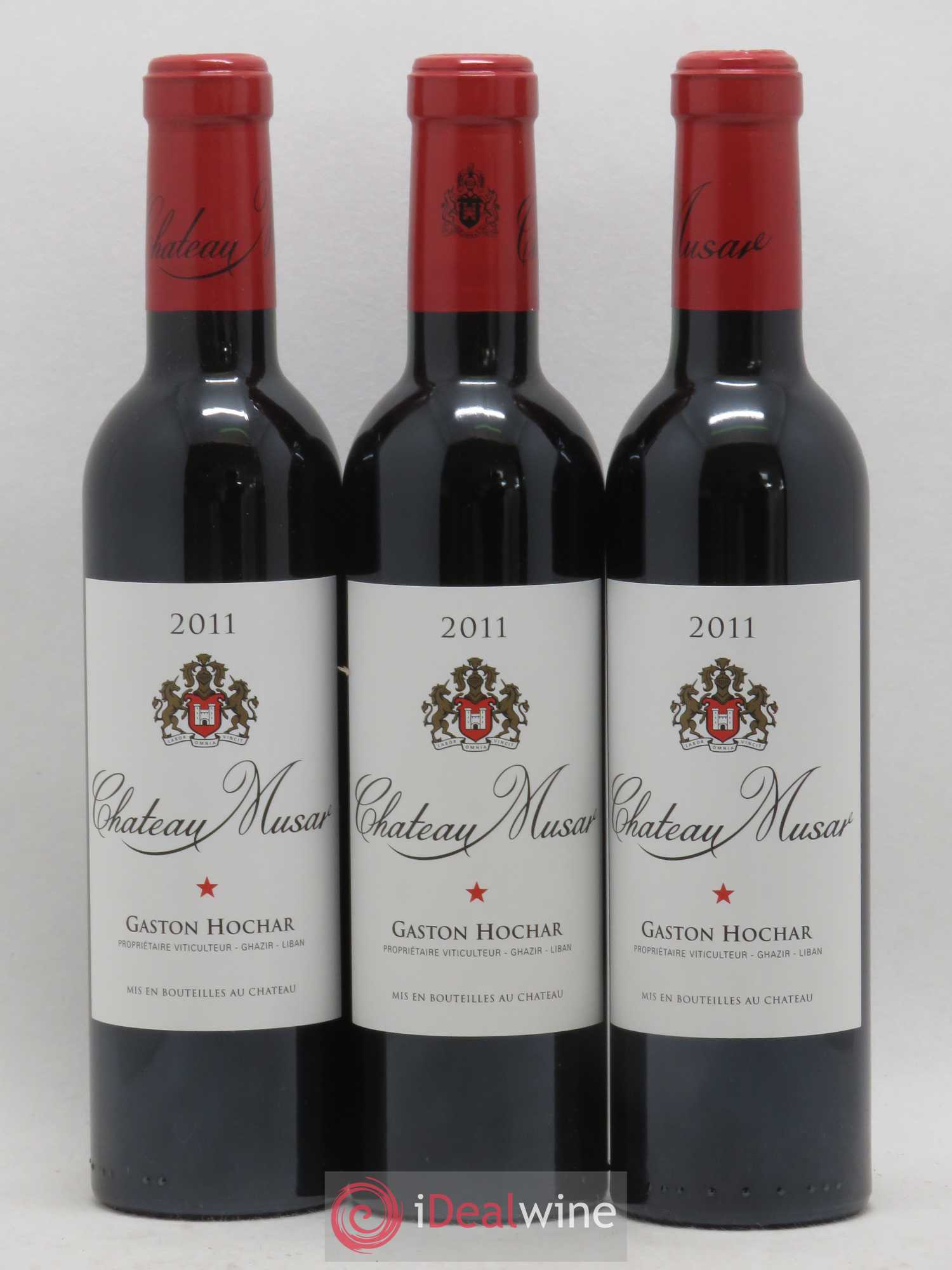 Château Musar Serge Hochar 2011 - Lot de 3 demi bouteilles - 0
