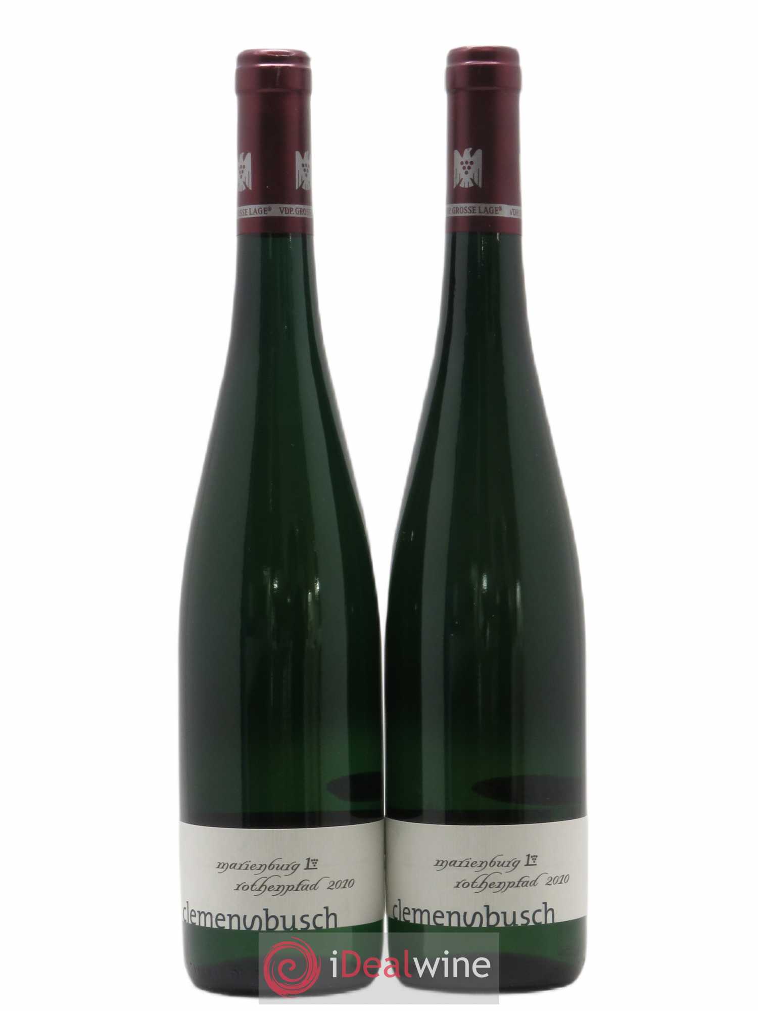Allemagne Mosel-Saar Riesling Marienburg Rothenpfad Erste Lage GG Clemens Busch 2010 - Posten von 2 Demi-Flaschen - 0