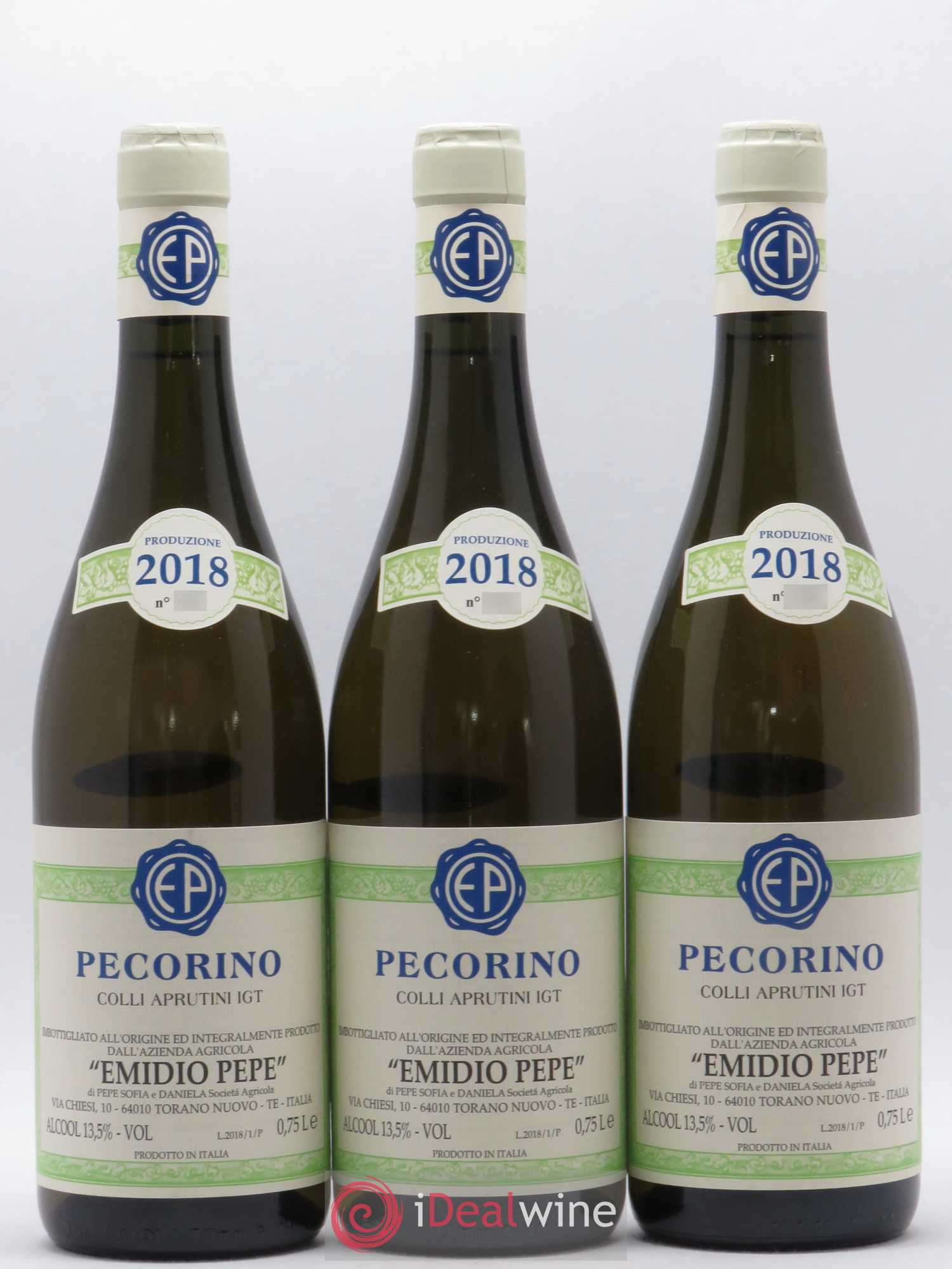Colli Aprutini IGT Pecorino Emidio Pepe 2018 - Lot de 3 bouteilles - 0