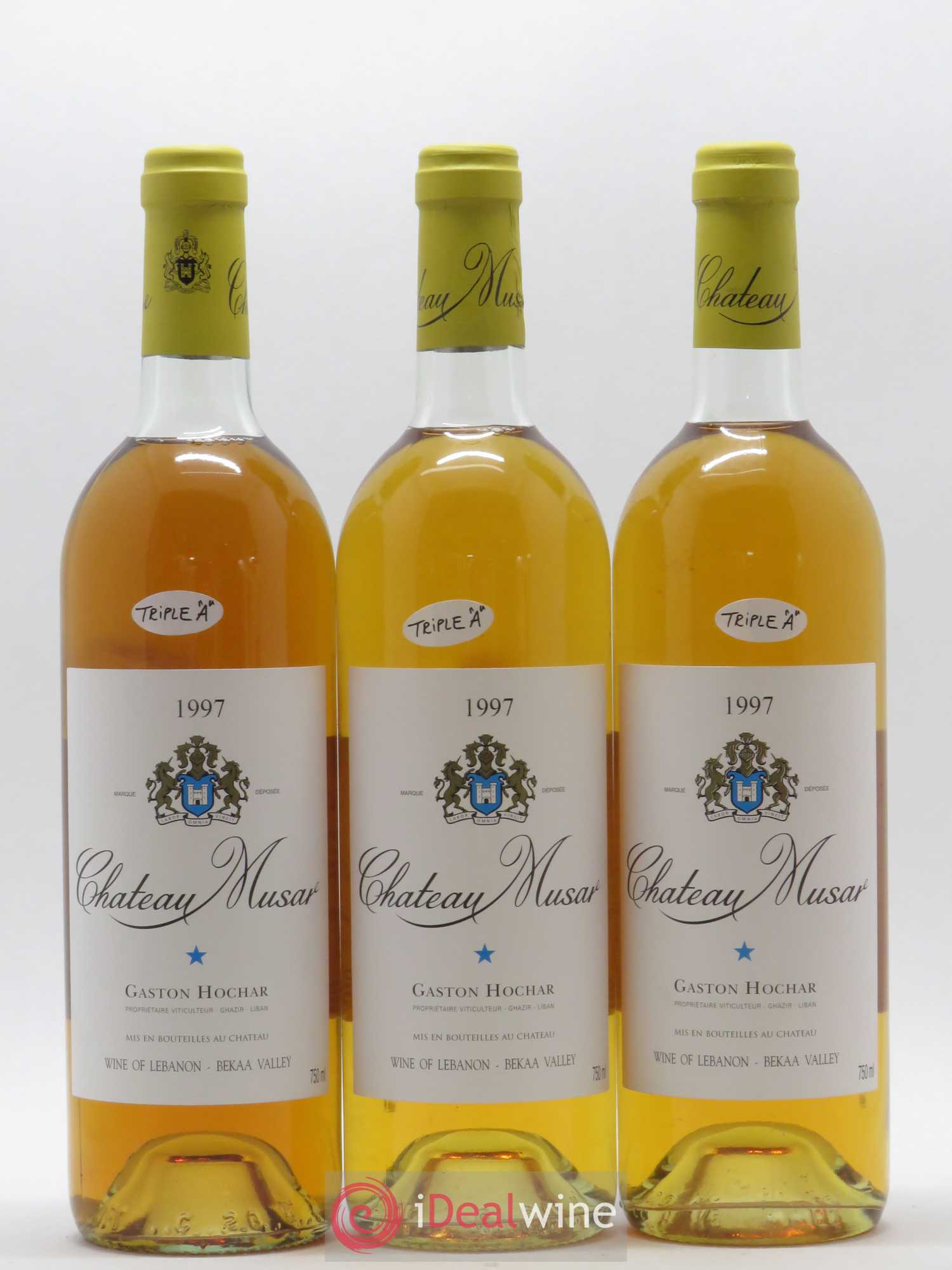 Château Musar Serge Hochar 1997 - Lot de 3 bouteilles - 0