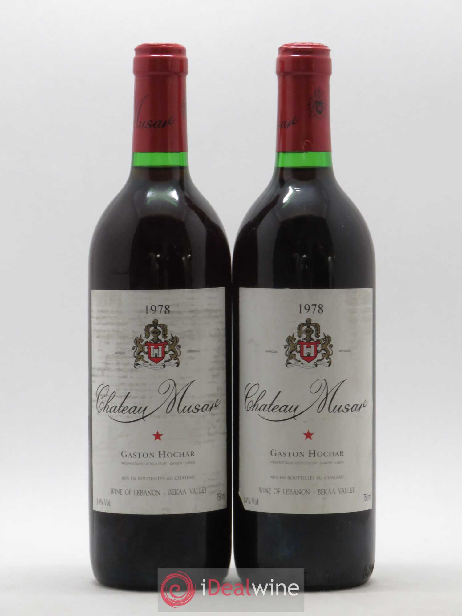Château Musar Serge Hochar 1978 - Lot de 2 bouteilles - 0