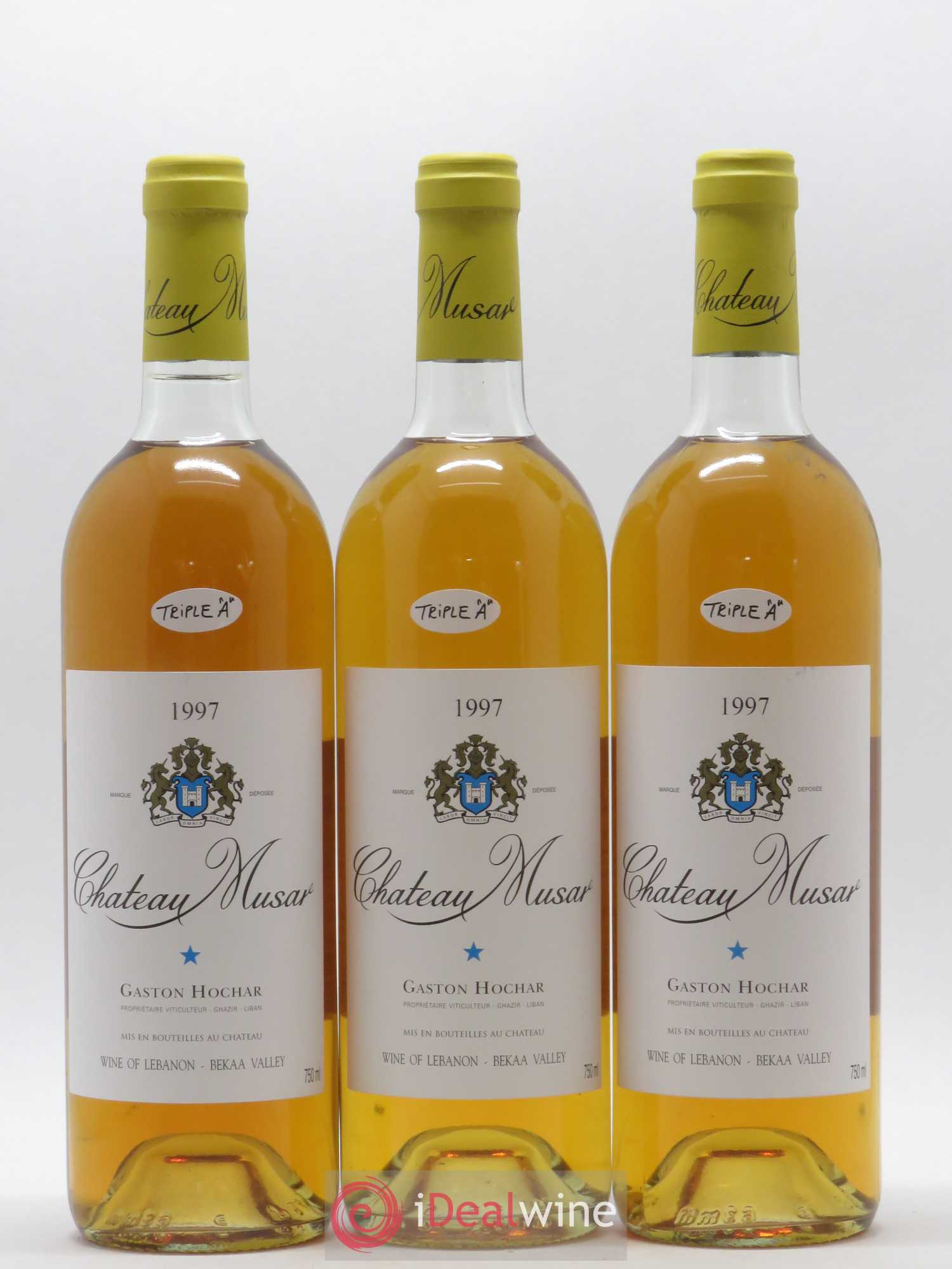 Château Musar Serge Hochar 1997 - Lot de 3 bouteilles - 0
