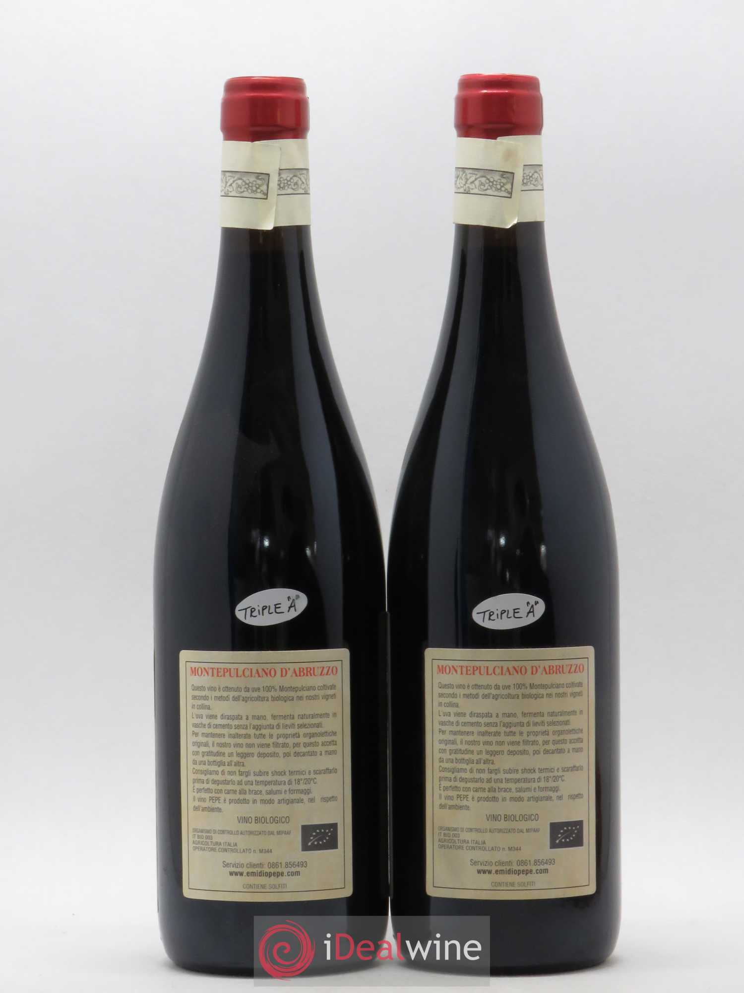 Montepulciano d'Abruzzo DOC Riserva Vecchie Viti Emidio Pepe 2002 - Lot de 2 bouteilles - 1
