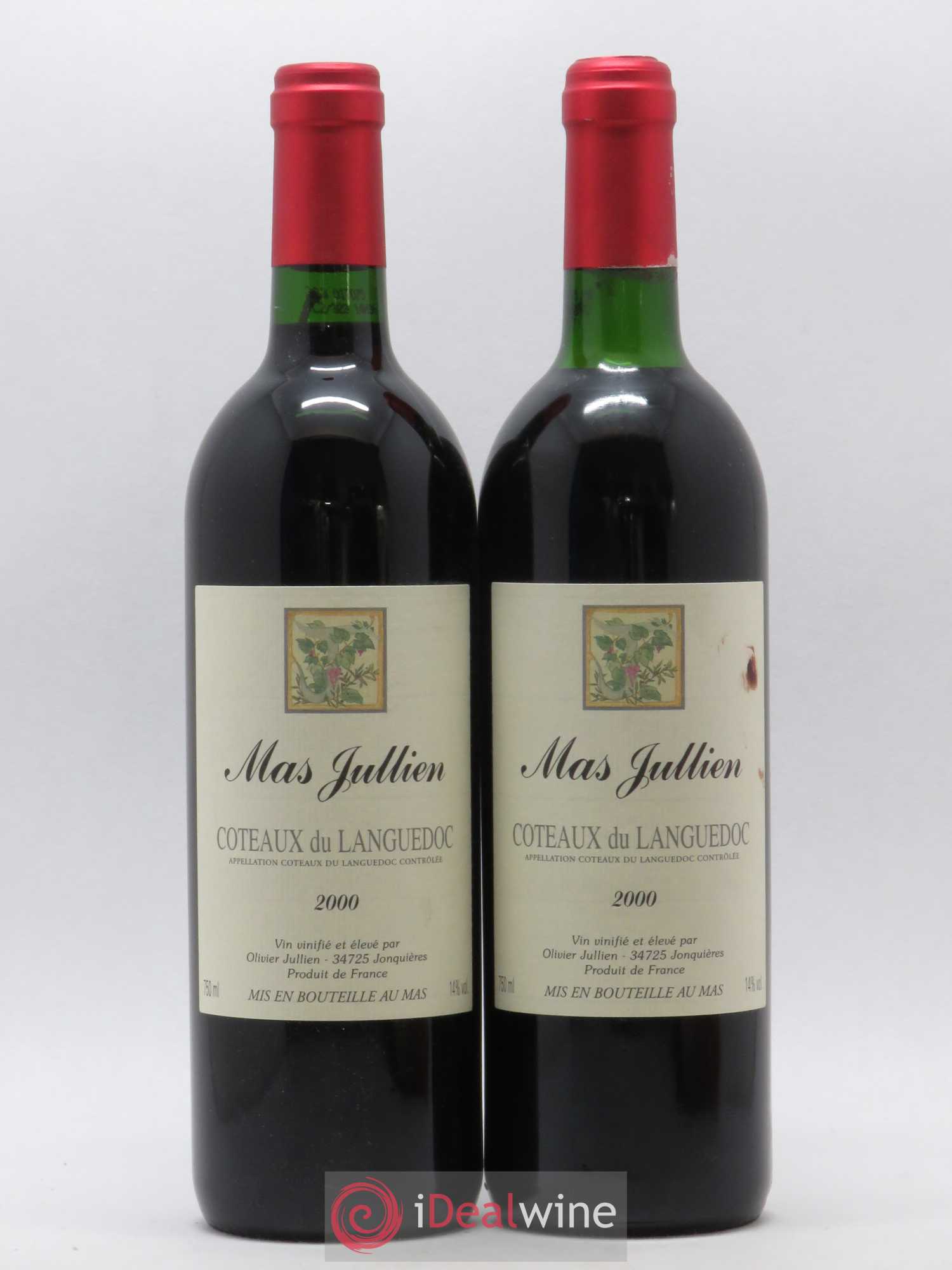 Terrasses du Larzac Mas Jullien Olivier Jullien 2000 - Lot de 2 bouteilles - 0