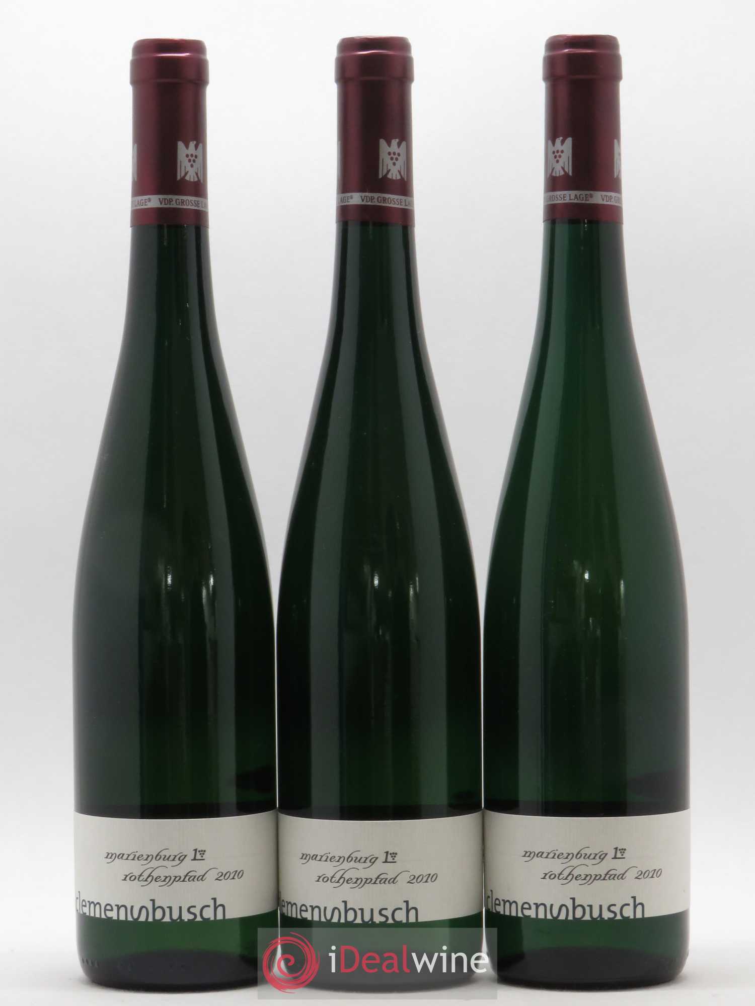 Allemagne Mosel-Saar Riesling Marienburg Rothenpfad Erste Lage Tonel 34 Clemens Busch 2010 - Posten von 3 Flaschen - 0