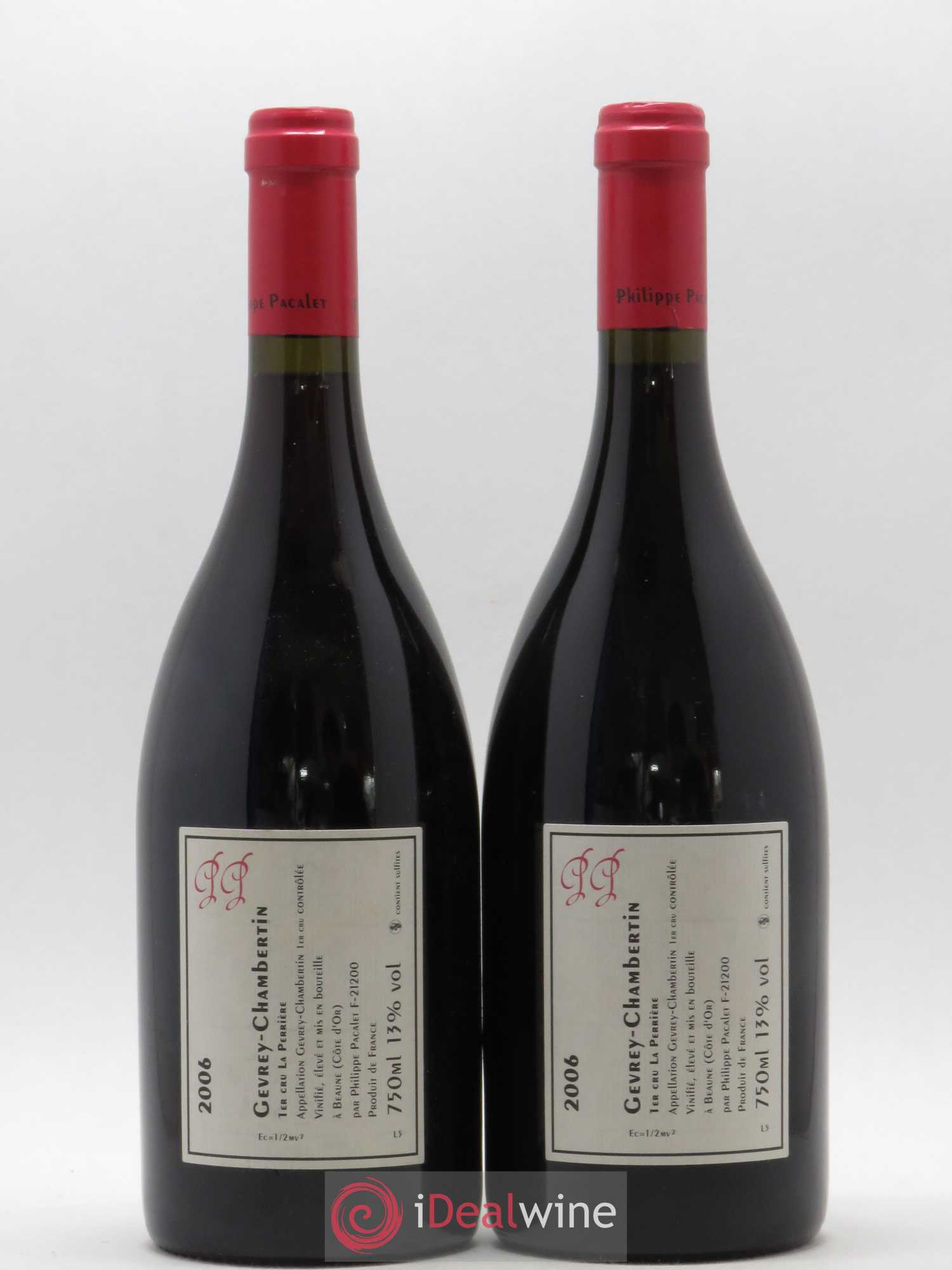 Gevrey-Chambertin 1er Cru La Perrière Philippe Pacalet 2006 - Lot de 2 bouteilles - 1