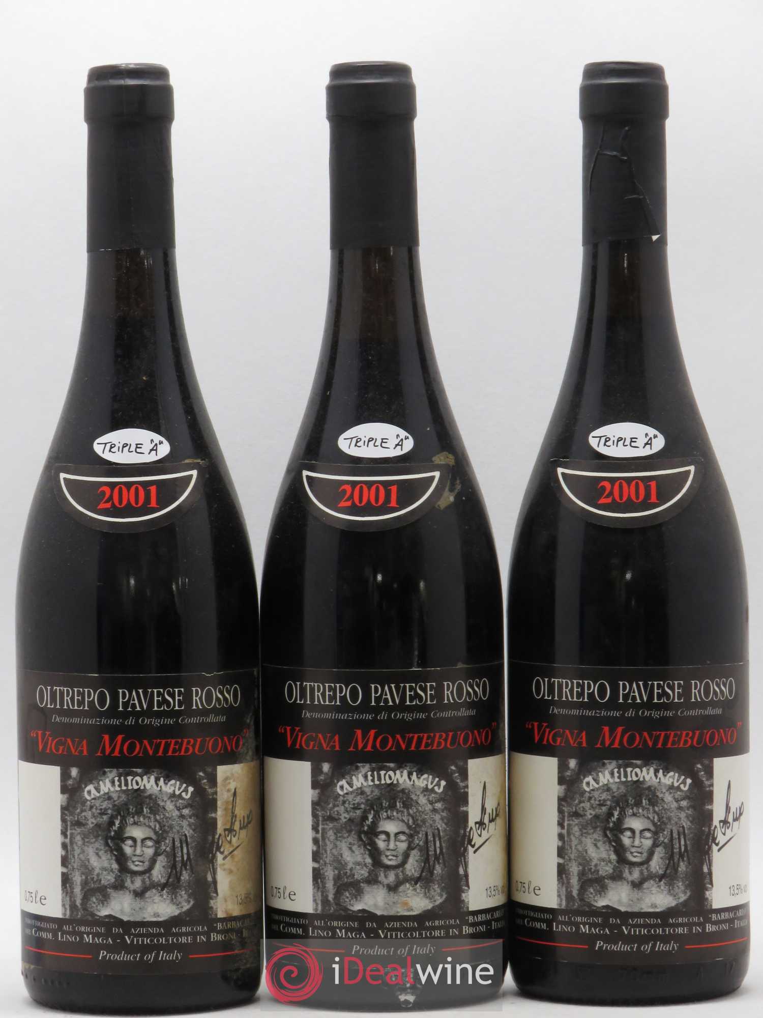 Italie Oltrepo Pavese Lino Maga Montebuono 2001 - Posten von 3 Flaschen - 0