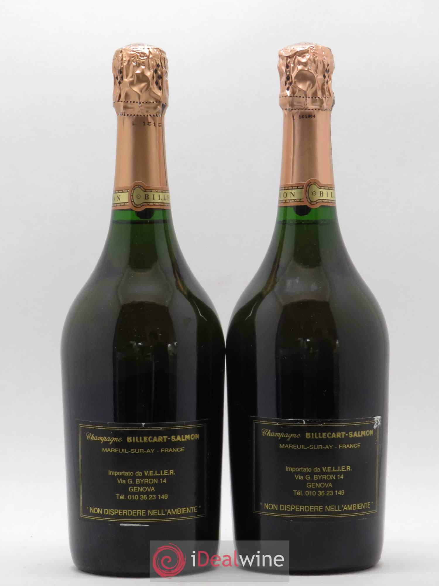 Elisabeth Salmon Billecart-Salmon 1991 - Lot de 2 bouteilles - 1