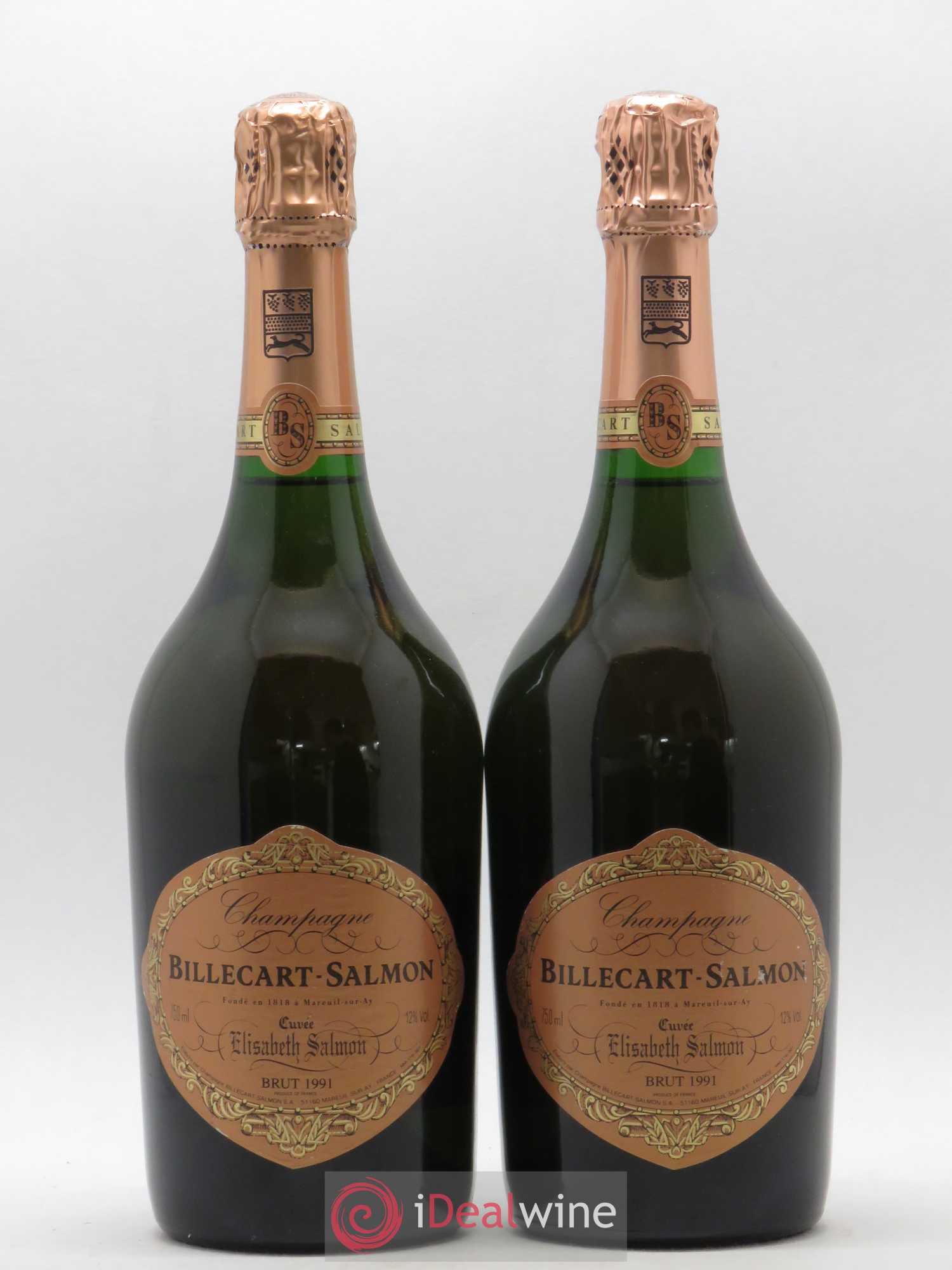 Elisabeth Salmon Billecart-Salmon 1991 - Lot de 2 bouteilles - 0