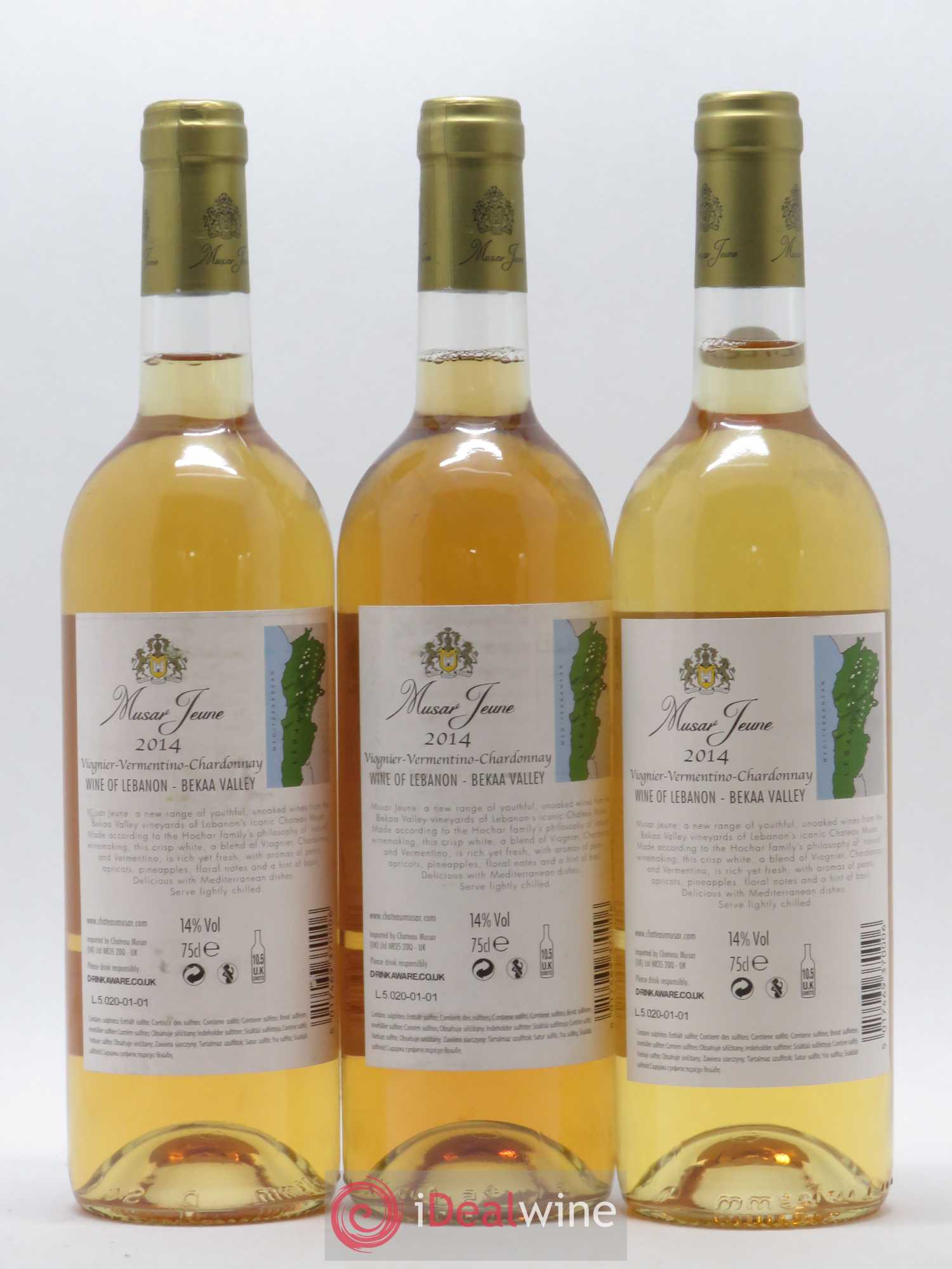 Liban Musar Jeune Château Musar - Posten von 3 Flaschen - 1