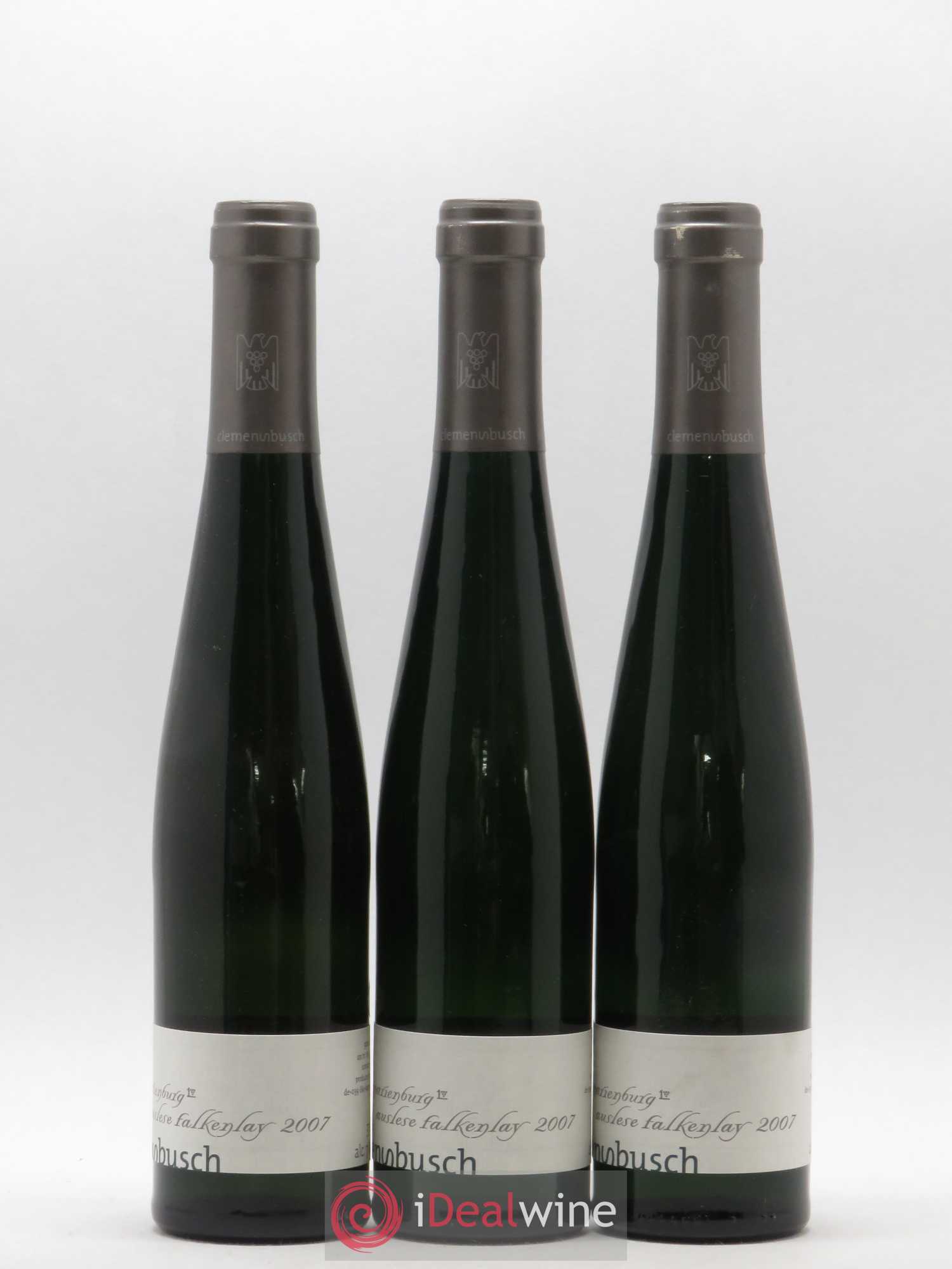 Allemagne Mosel-Saar Marienburg Riesling Auslese Falkenlay Clemens Busch 2007 - Posten von 3 Demi-Flaschen - 0