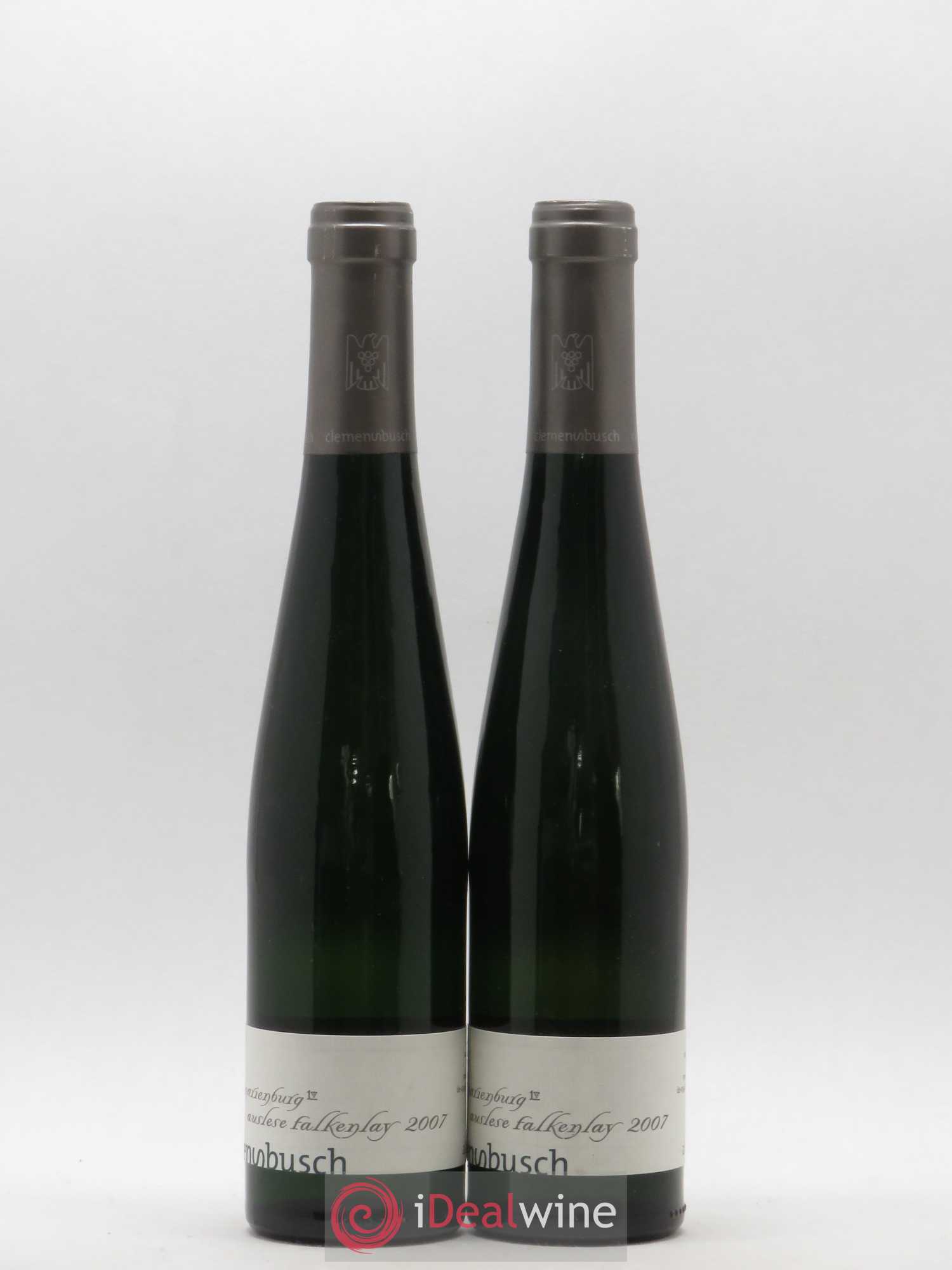 Allemagne Mosel-Saar Marienburg Riesling Auslese Falkenlay Clemens Busch 2007 - Posten von 2 Demi-Flaschen - 0