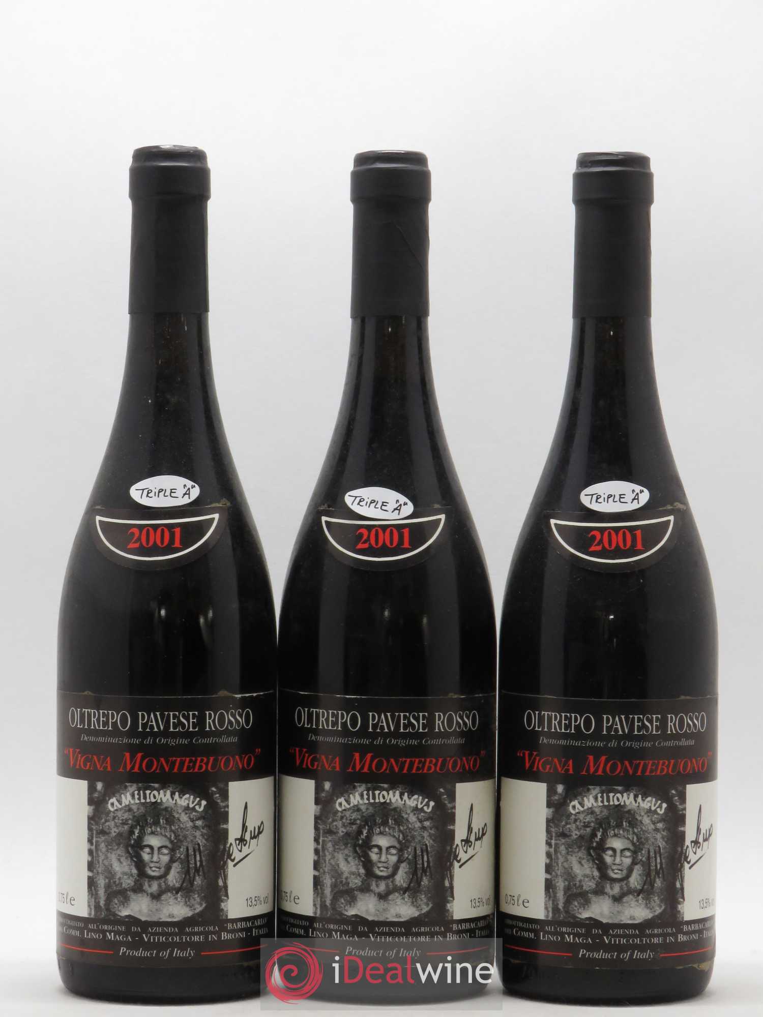 Italie Oltrepo Pavese Lino Maga Montebuono 2001 - Posten von 3 Flaschen - 0