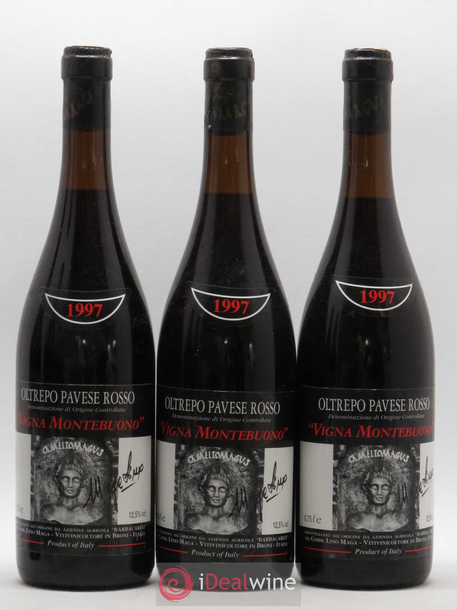 Italie Oltrepo Pavese Rosso Lino Maga Montebuono 1997 - Posten von 6 Flaschen - 1
