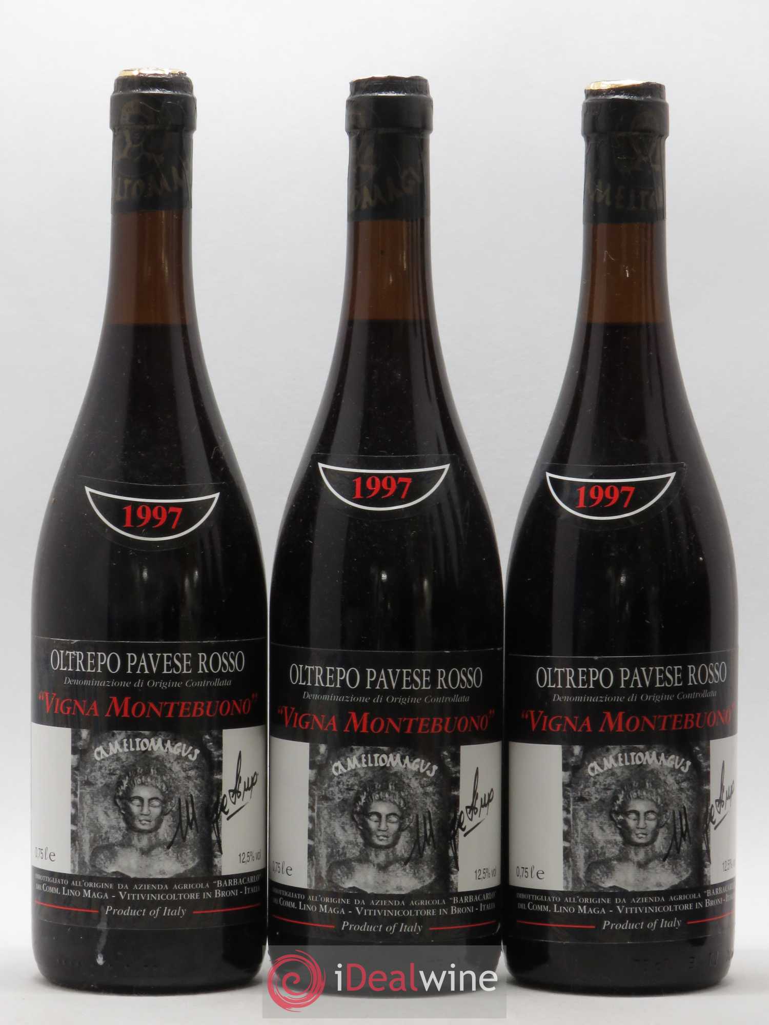 Italie Oltrepo Pavese Rosso Lino Maga Montebuono 1997 - Posten von 6 Flaschen - 2