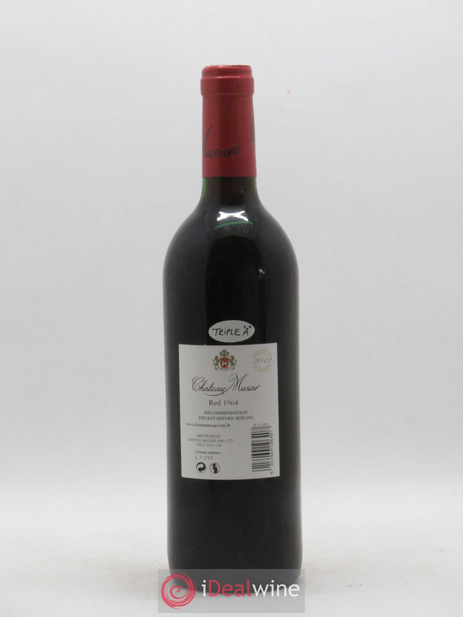 Château Musar Serge Hochar 1964 - Lot de 1 bouteille - 1