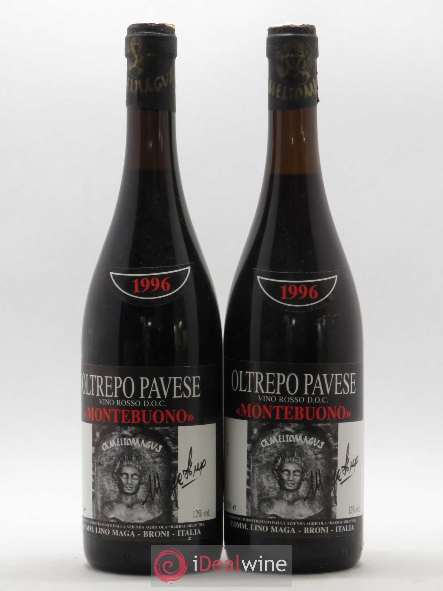 Italie Oltrepo Pavese Rosso Lino Maga Montebuono 1996 - Posten von 2 Flaschen - 0