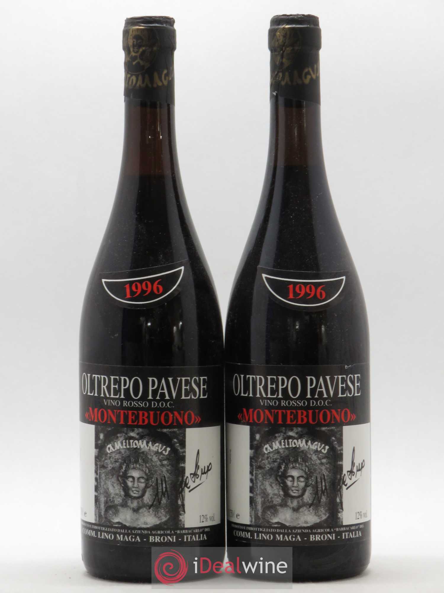 Italie Oltrepo Pavese Rosso Lino Maga Montebuono 1996 - Posten von 2 Flaschen - 0