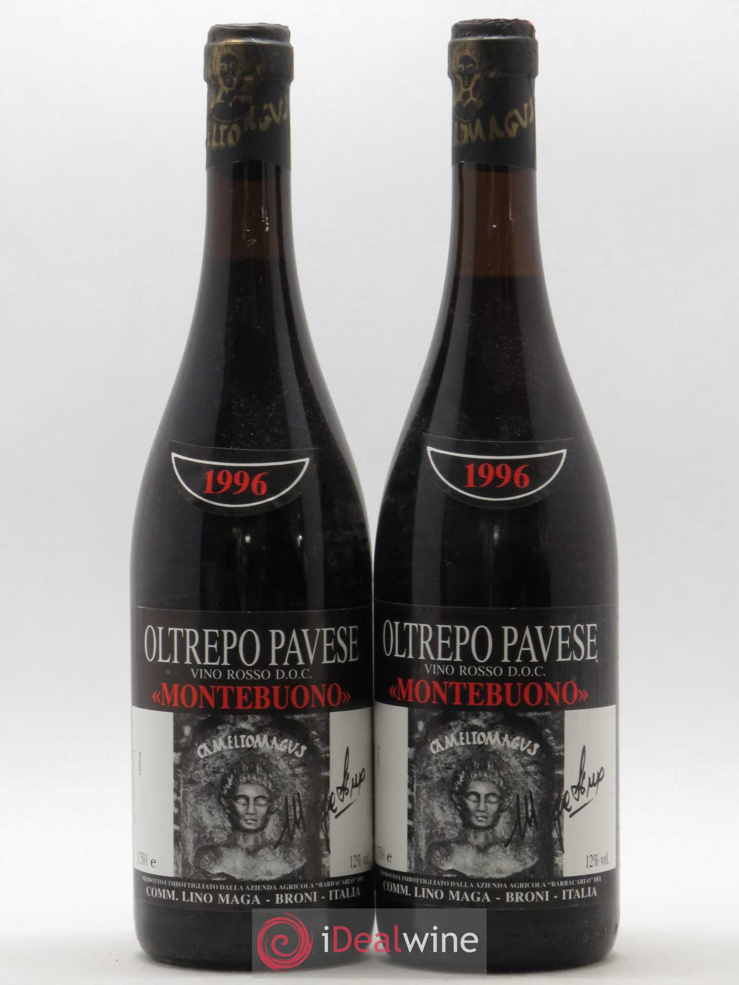 Italie Oltrepo Pavese Rosso Lino Maga Montebuono 1996 - Posten von 2 Flaschen - 0