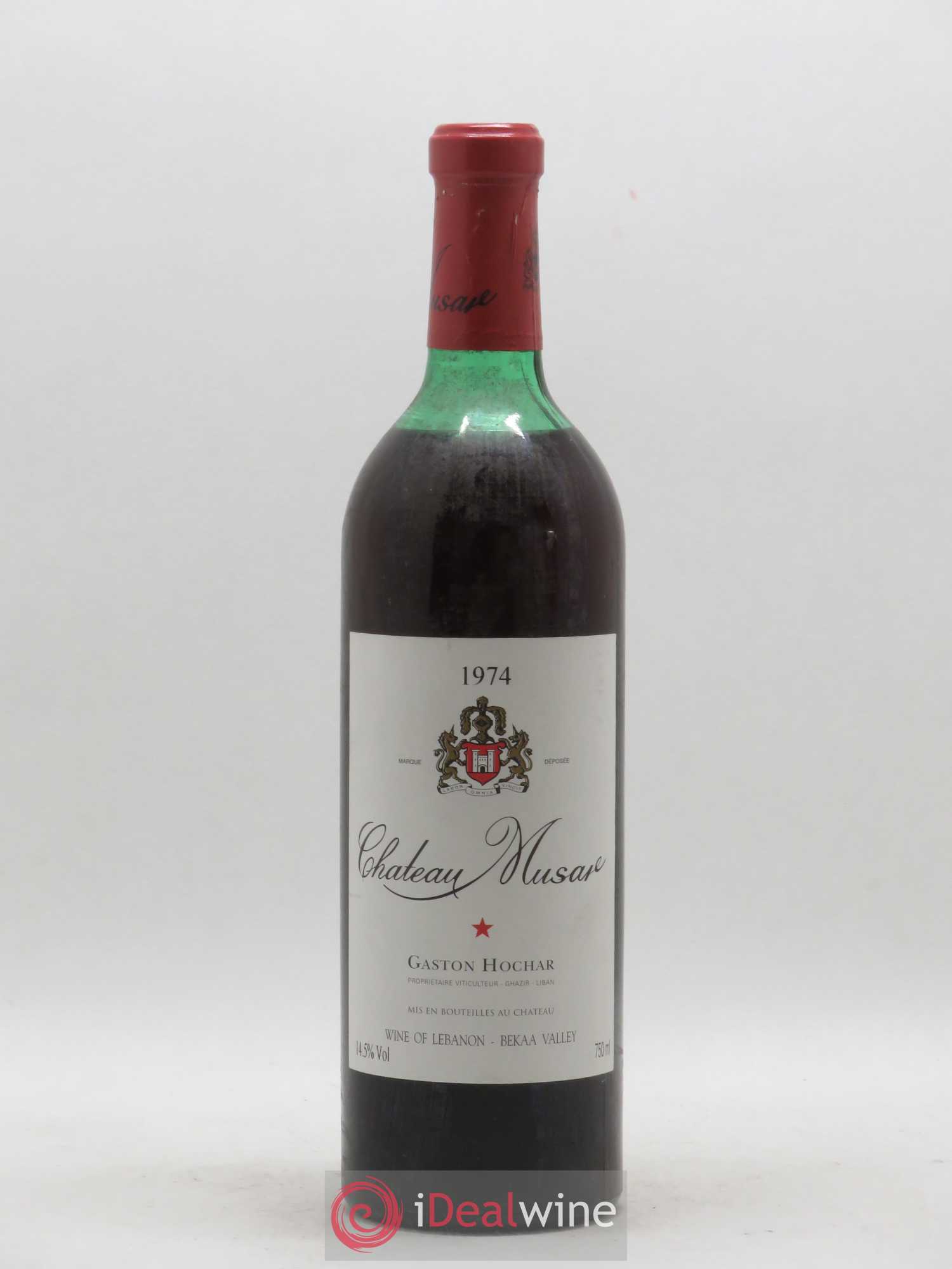 Château Musar Serge Hochar 1974 - Lot de 1 bouteille - 0